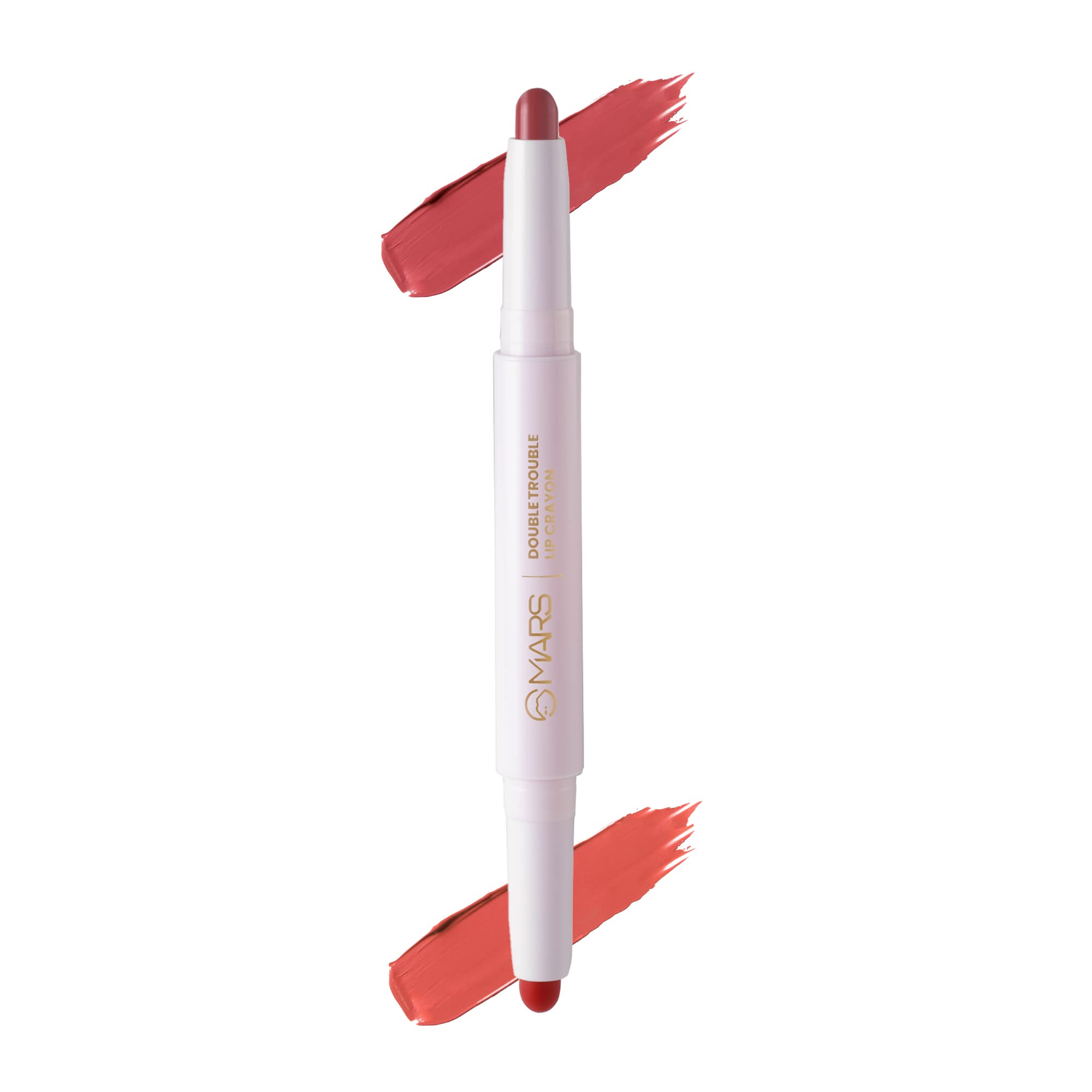 Mars Double Trouble 2In1 Retractable Lip Crayon | Long Lasting | Matte Finish | Smudge Proof & Kiss Proof Lipstick For Women (