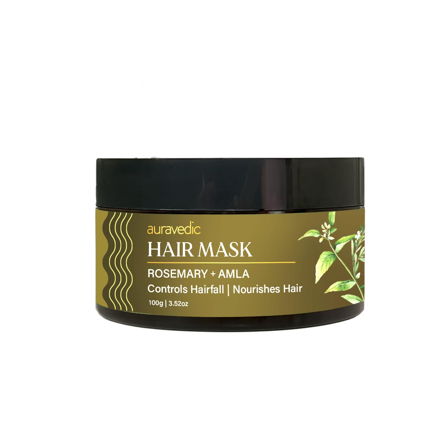 Auravedic Rosemary Hair Mask For Hair Growth 100G With Rosemary Oil For Hairfall For Women Men With Moringa Amla Bhringraj Avoca