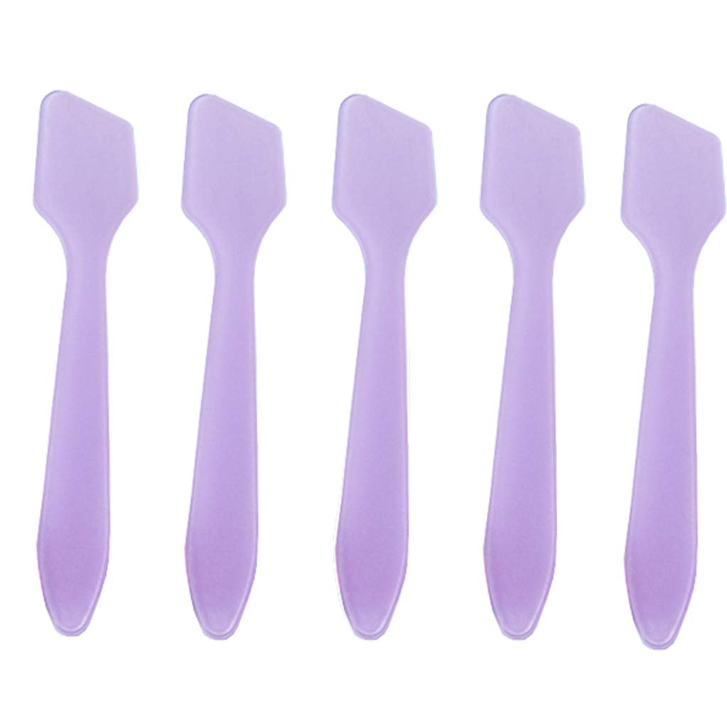 100pcs Plastic Spatulas Cosmetic Scoop Stick Spatula Applicator Tool for Mixing and DIY Mask Facial Cream Makeup Skin Care Produ
