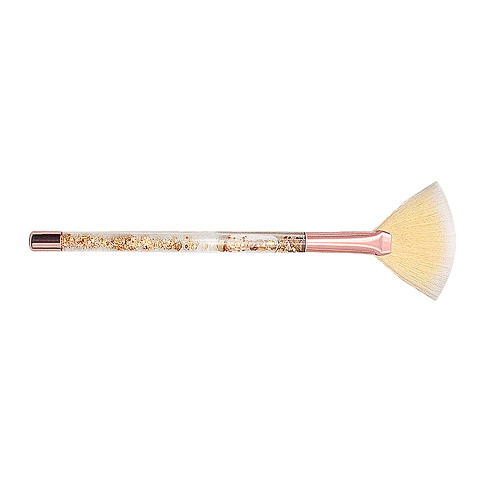 Enakshi Fan Makeup Brush Durable Makeup Loose Powder Brush For Women Girlfriend Lady Aureate|Health & Beauty | Makeup | Makeup T