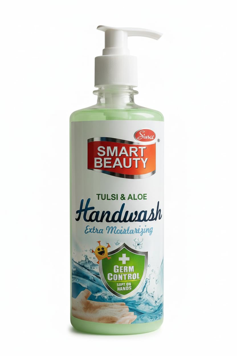 Smart Beauty Tulsi & Aloe Handwash Extra Moisturizing Germ Control Liquid Hand Wash With Natural Extracts For Soft Clean Hands P