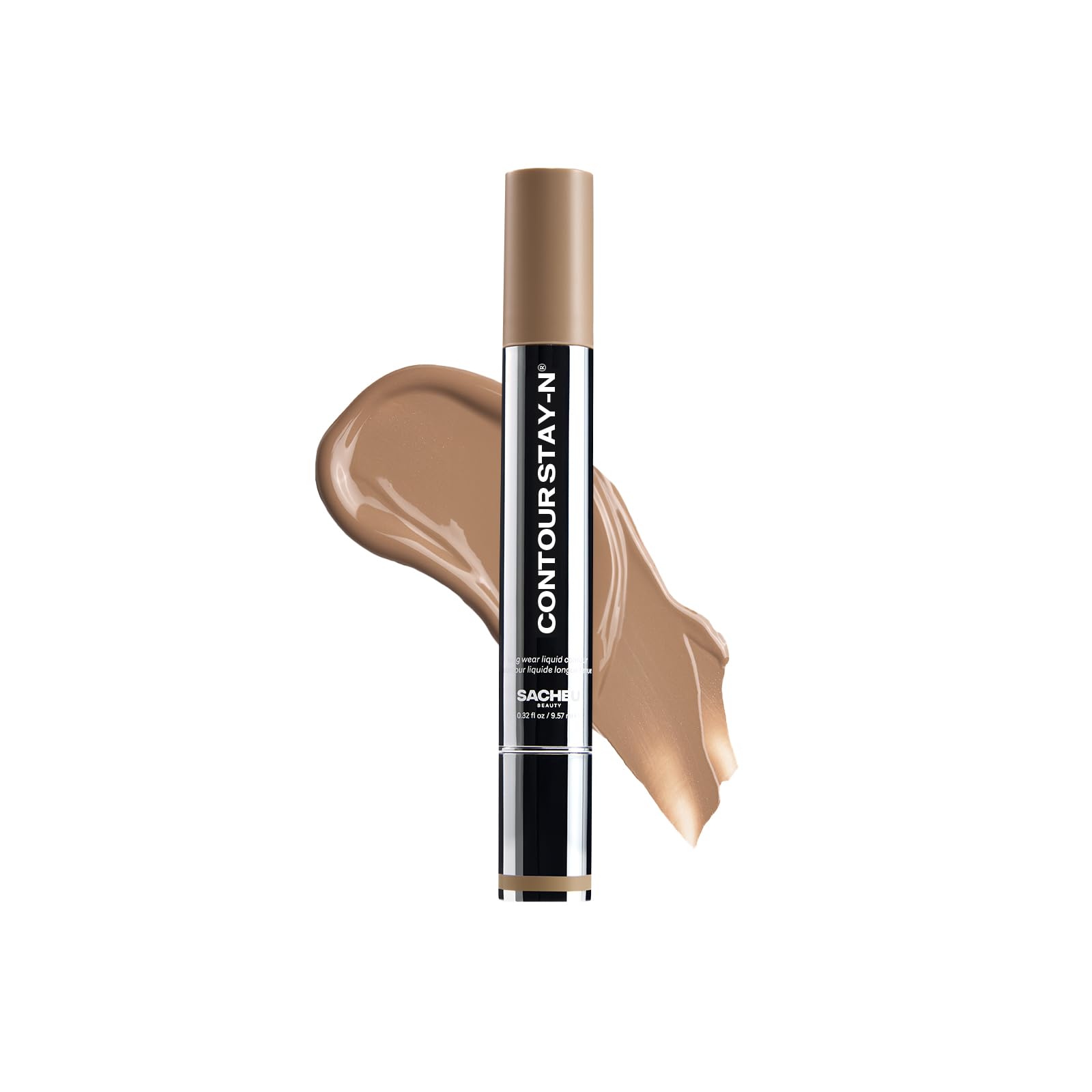 Sacheu Liquid Contour STAY-N Long Wear Bronzer Cream Contour Makeup - Long Lasting, Blendable, & Lightweight Formula (Giving Ico