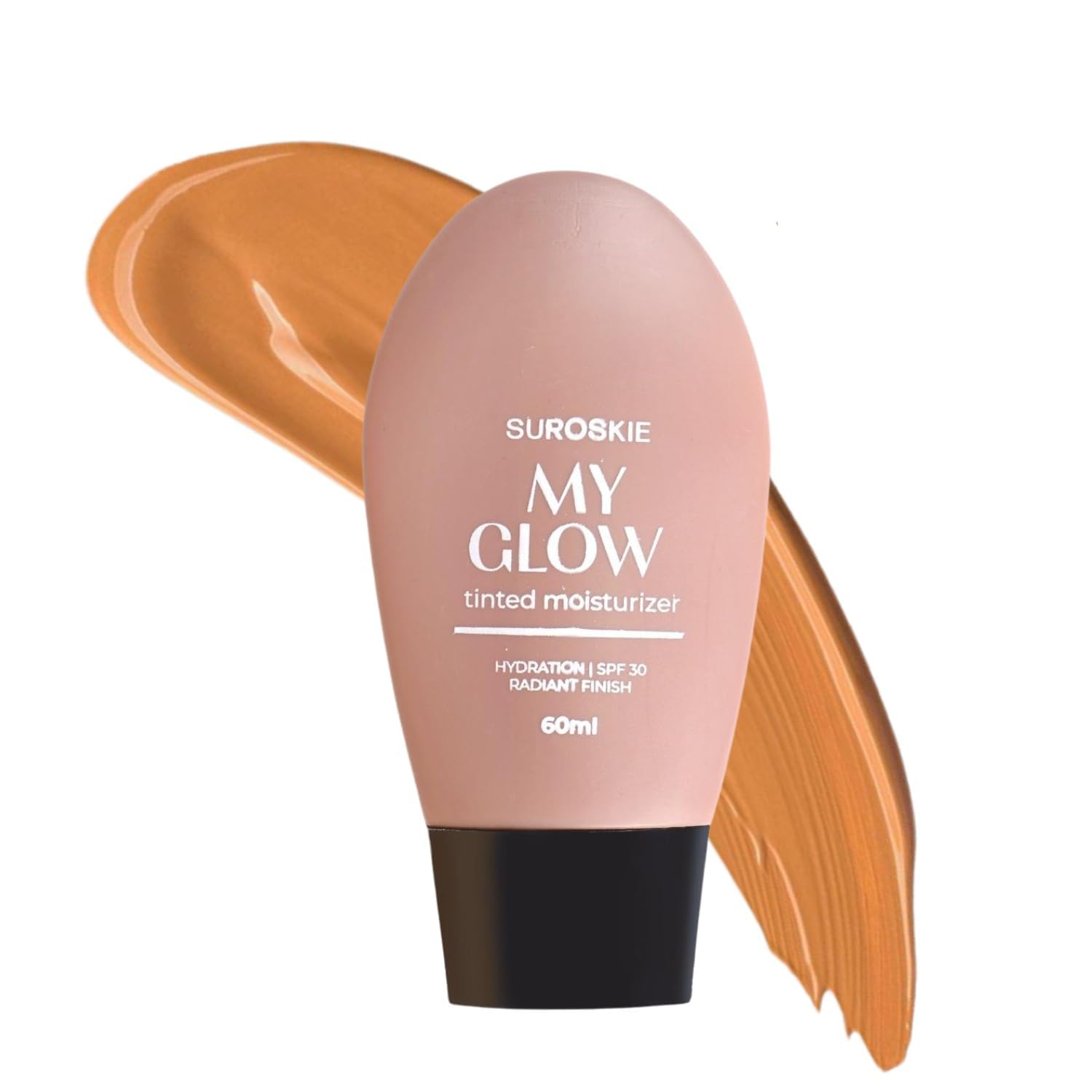 Suroskie My Glow AllInOne Tinted Sunscreen Spf 30 Moisturizer 60 Ml Dark Shade | Niacinamide Cream For Men & Women