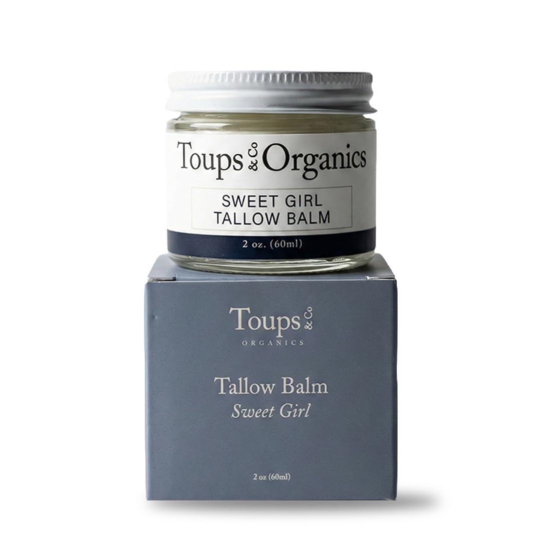 Toups & Co Tallow Balm - Sweet Girl | Grass-Fed Tallow Balm for Face & Body | Deeply Nourishing Daily Moisturizer with Vitamins 