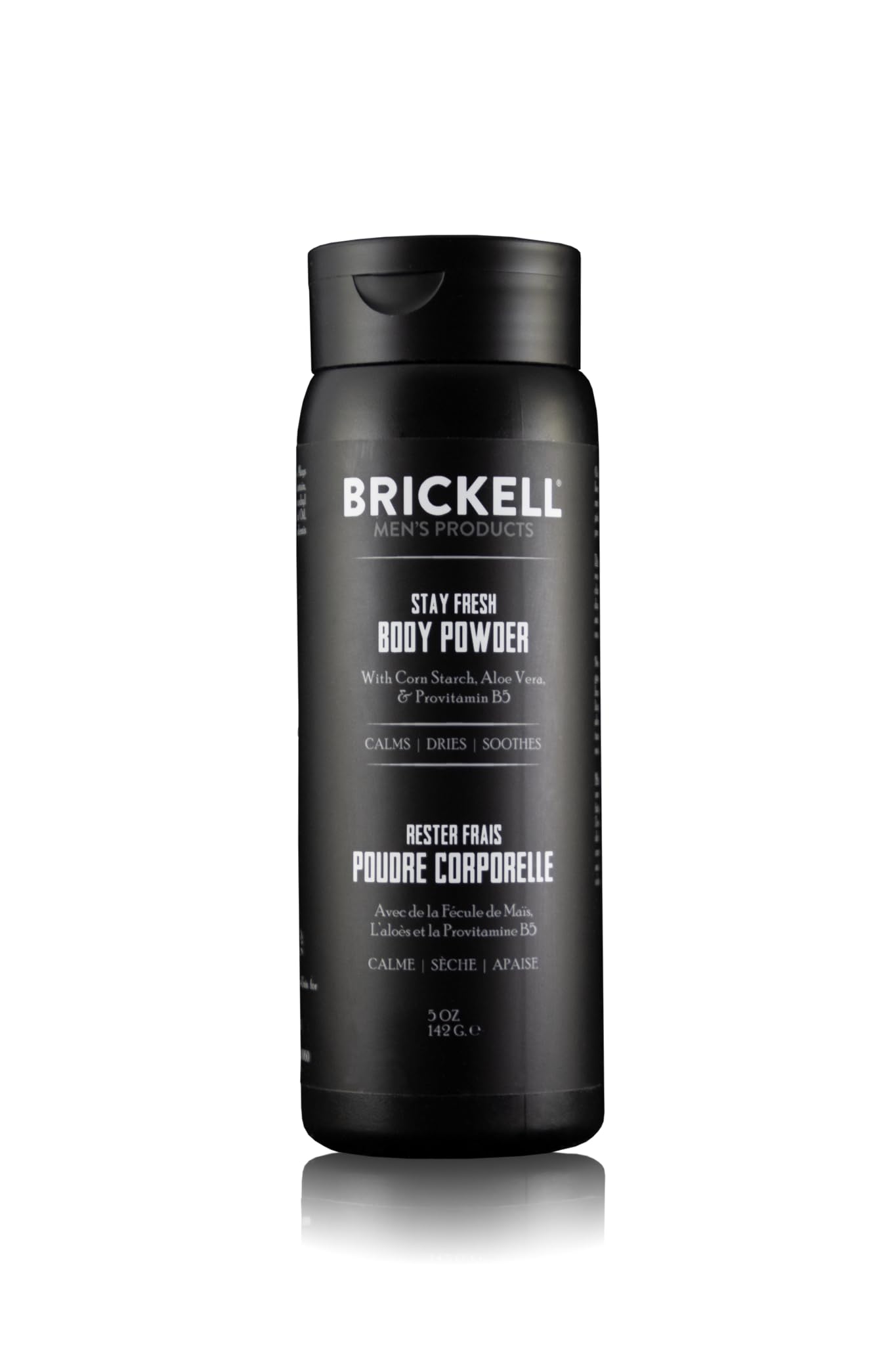 Brickell Men'S Products Stay Fresh Body Powder For Men, Natural And Organic Talc-Free, Absorbs Sweat, Keeps Skin Dry, Scented, 5