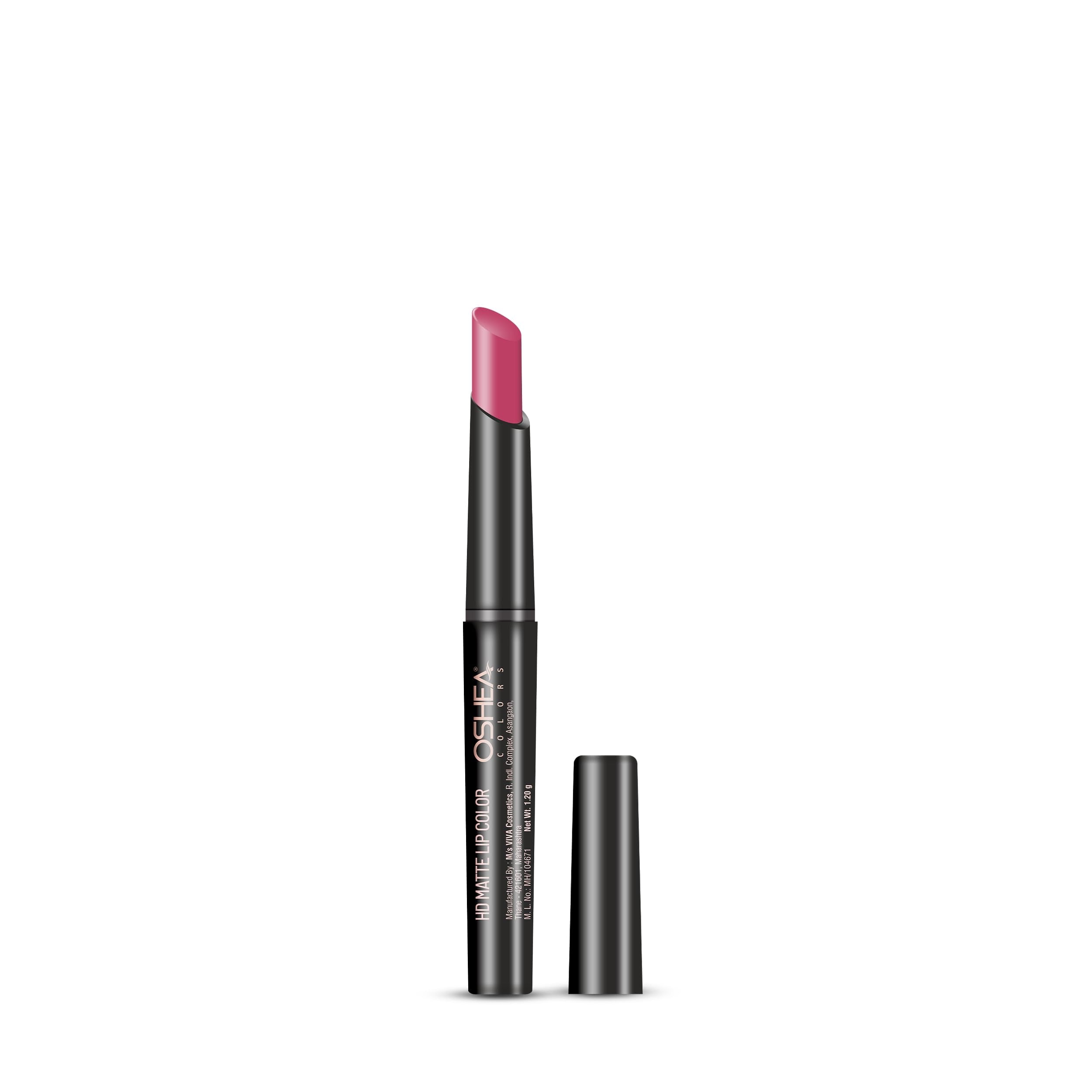Oshea Colors Hd Matte Finish & Highly Pigmented Long Lasting Creamy Lipstick | Lightweight Formula Enriched With Castor Oil, She