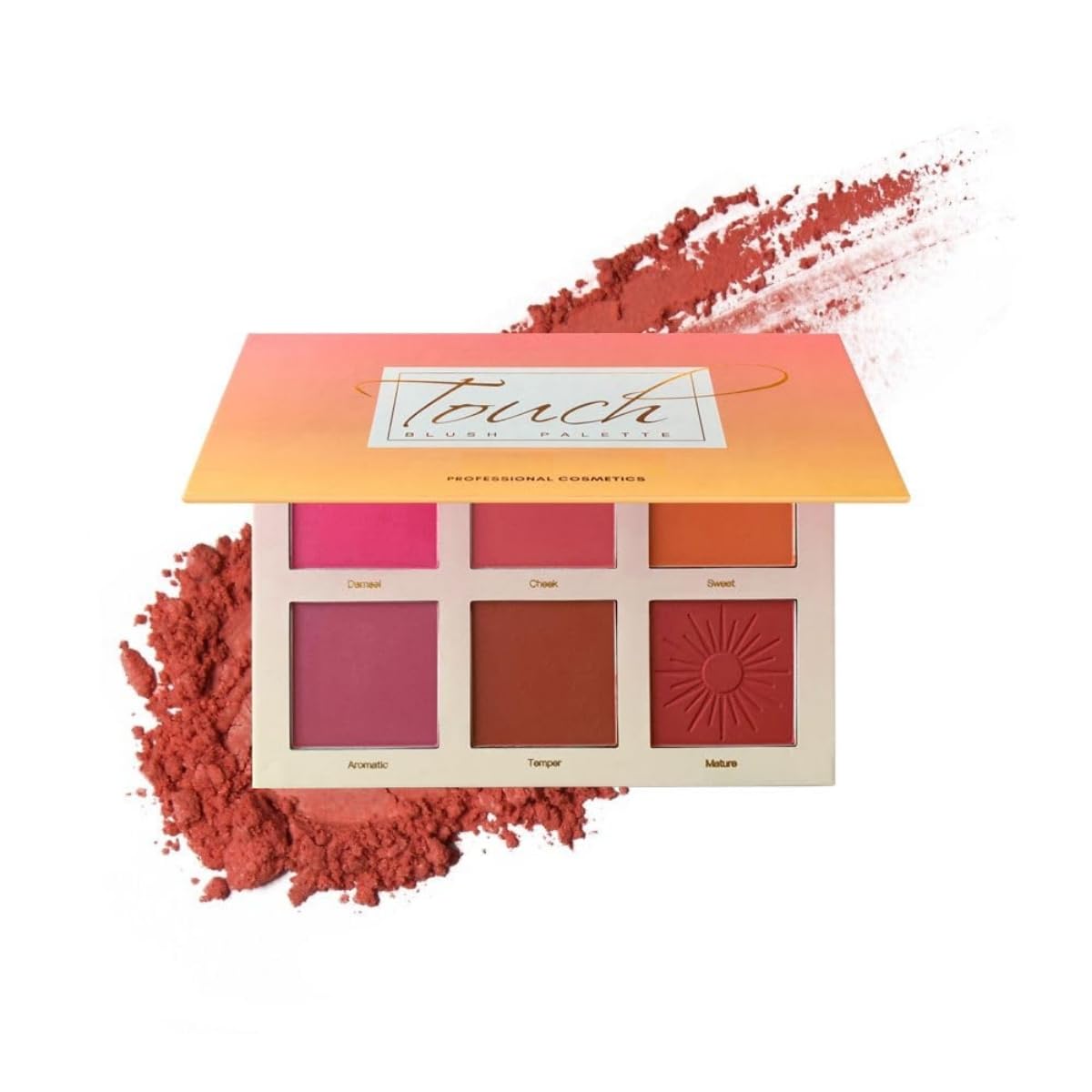 Scheibe X Imagic Professional Cosmetic Touch Blush Palette, 6 Colors