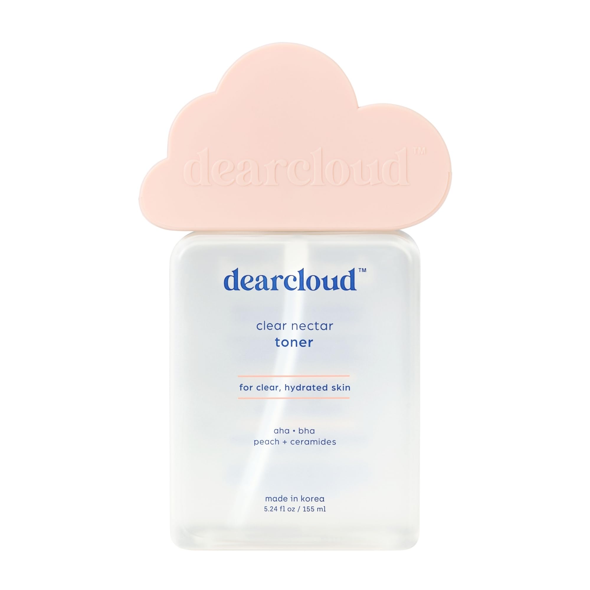 dearcloud Clear Nectar Toner - Nourishing, Exfoliating & Hydrating Korean Toner for Face (5.24 fl oz)
