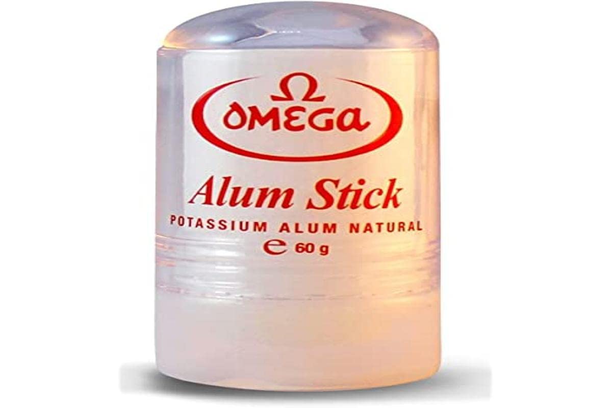 Omega Potassium Alum Stick After Shave Shaving Facial Toner Treatment of Razor Cuts & Nicks
