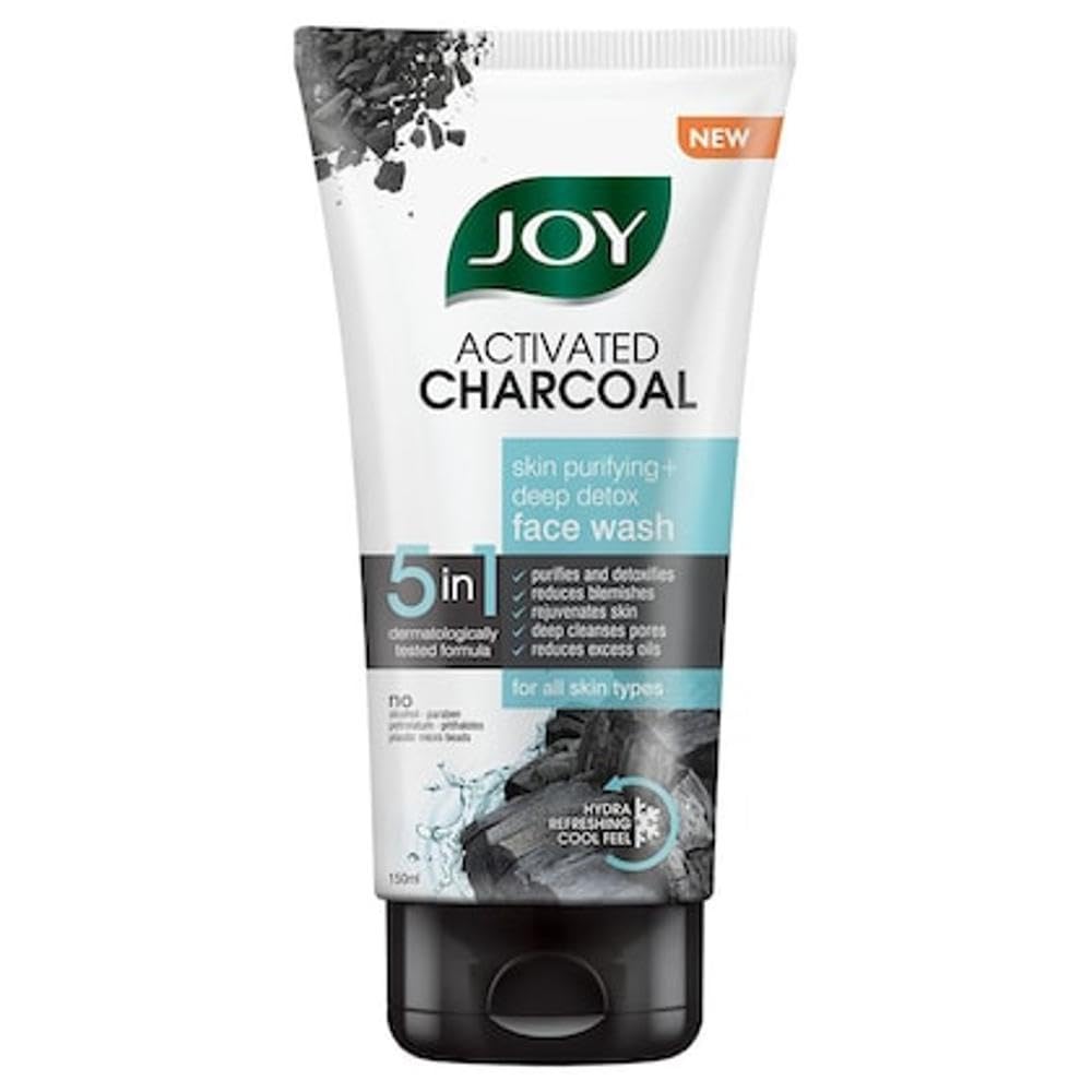 Joy Skin Fruits Activated Charcoal Face Wash, 150Ml Tube