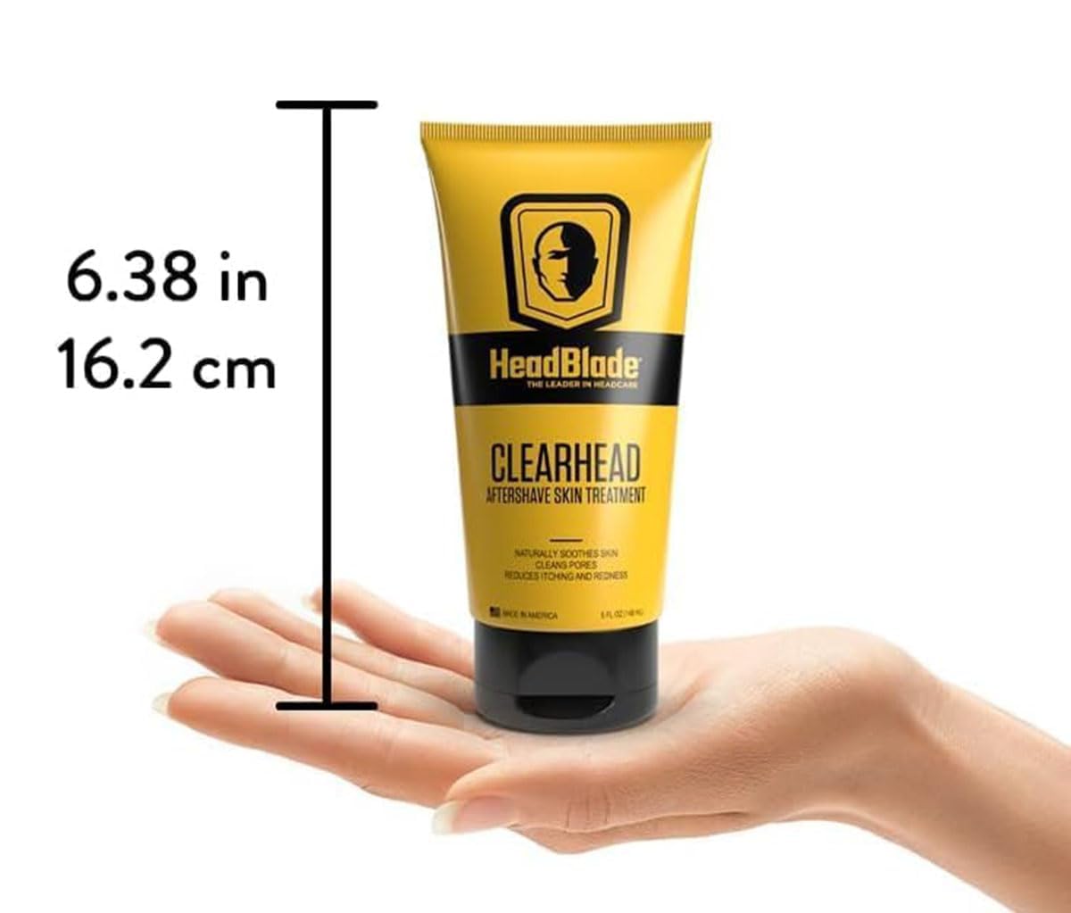 HeadBlade ClearHead Men's Refreshing Post Shaving Aftershave Lotion Help prevent Ingrown Hair & Irritation - 5oz