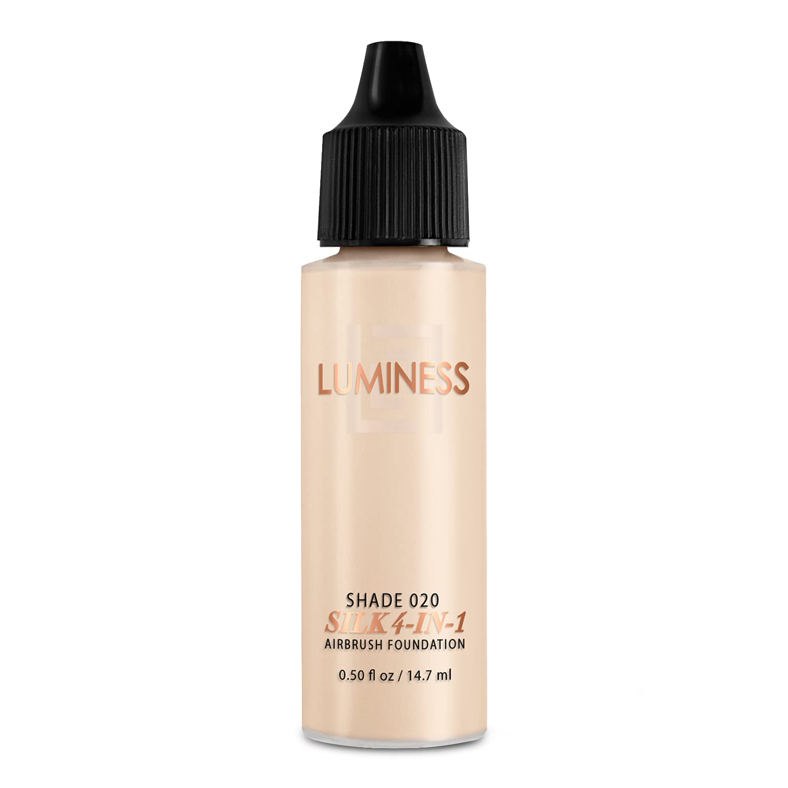 Luminess Air Silk 4-In-1 Airbrush Foundation- Foundation, Shade 020 (.5 Fl Oz) - Sheer to Medium Coverage - Anti-Aging Formula H