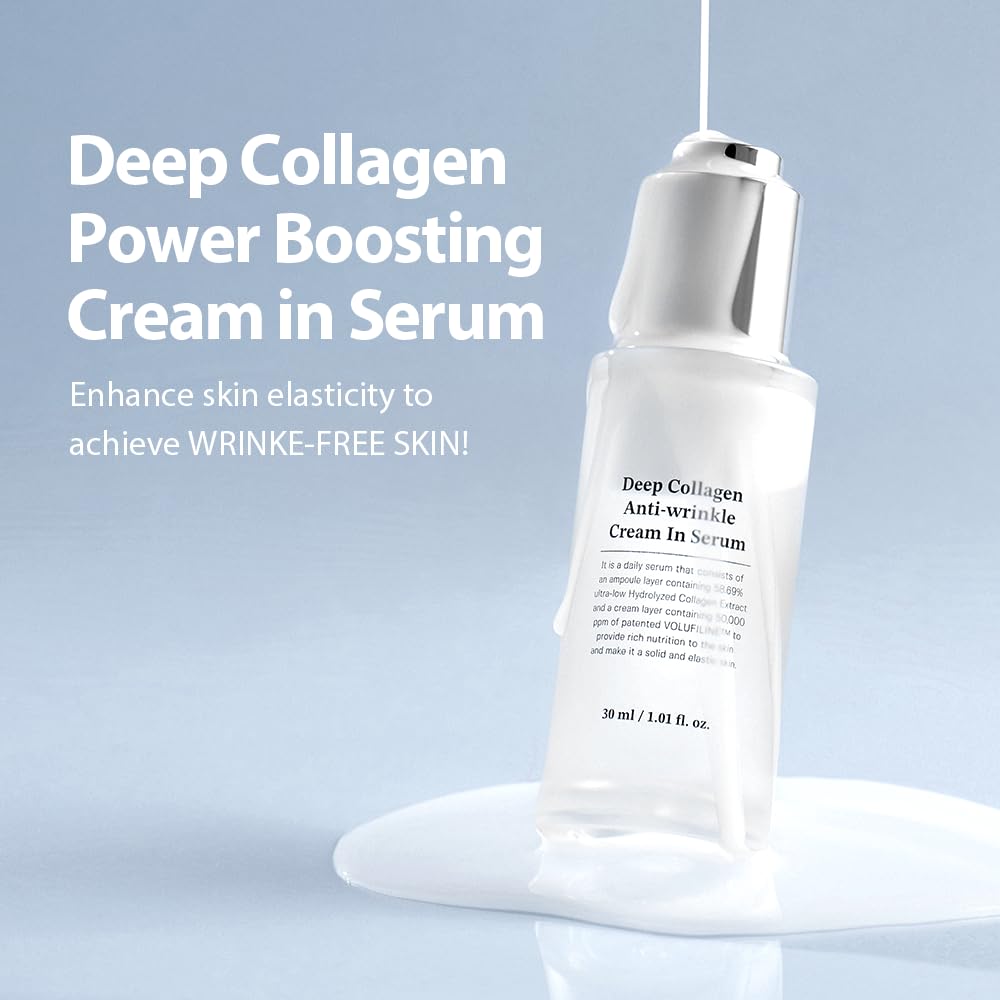 Sungboon Editor Deep Collagen Anti-Wrinkle Cream In Serum | Elasticity Improvement | Firming Anti Aging Facial Ampoule Serum | K