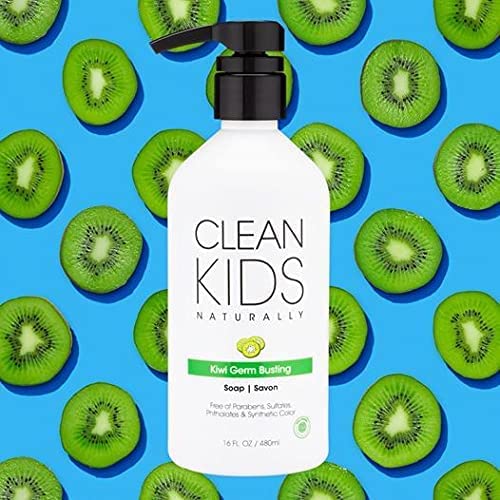 Gabriel Cosmetics Clean Kids Naturally Kiwi Soap, 16 oz, EWG Verified (1)