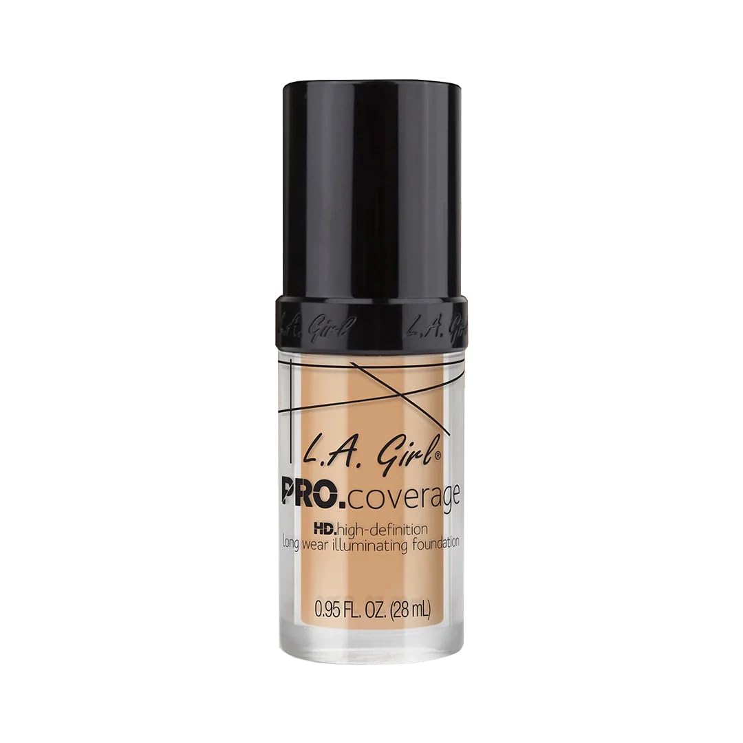 L.A. Girl Pro Coverage Liquid Foundation, Natural, 0.95 Fl Oz (Pack Of 1)
