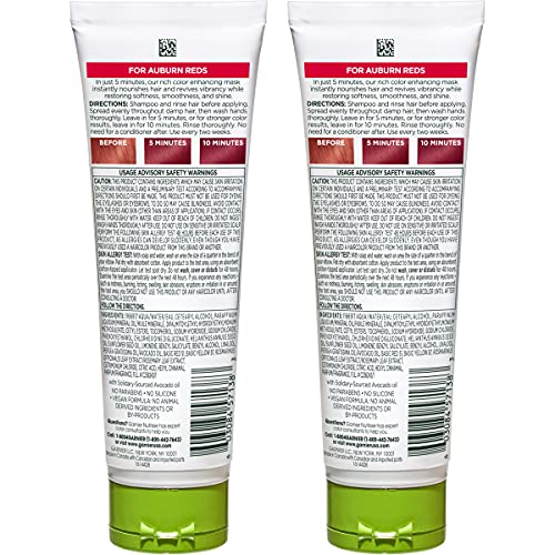 Garnier Hair Color Nutrisse Color Reviver 5 Min Color Mask, Vibrant Red For Color Treated Hair To Nourish & Revives Vibrancy (Fo