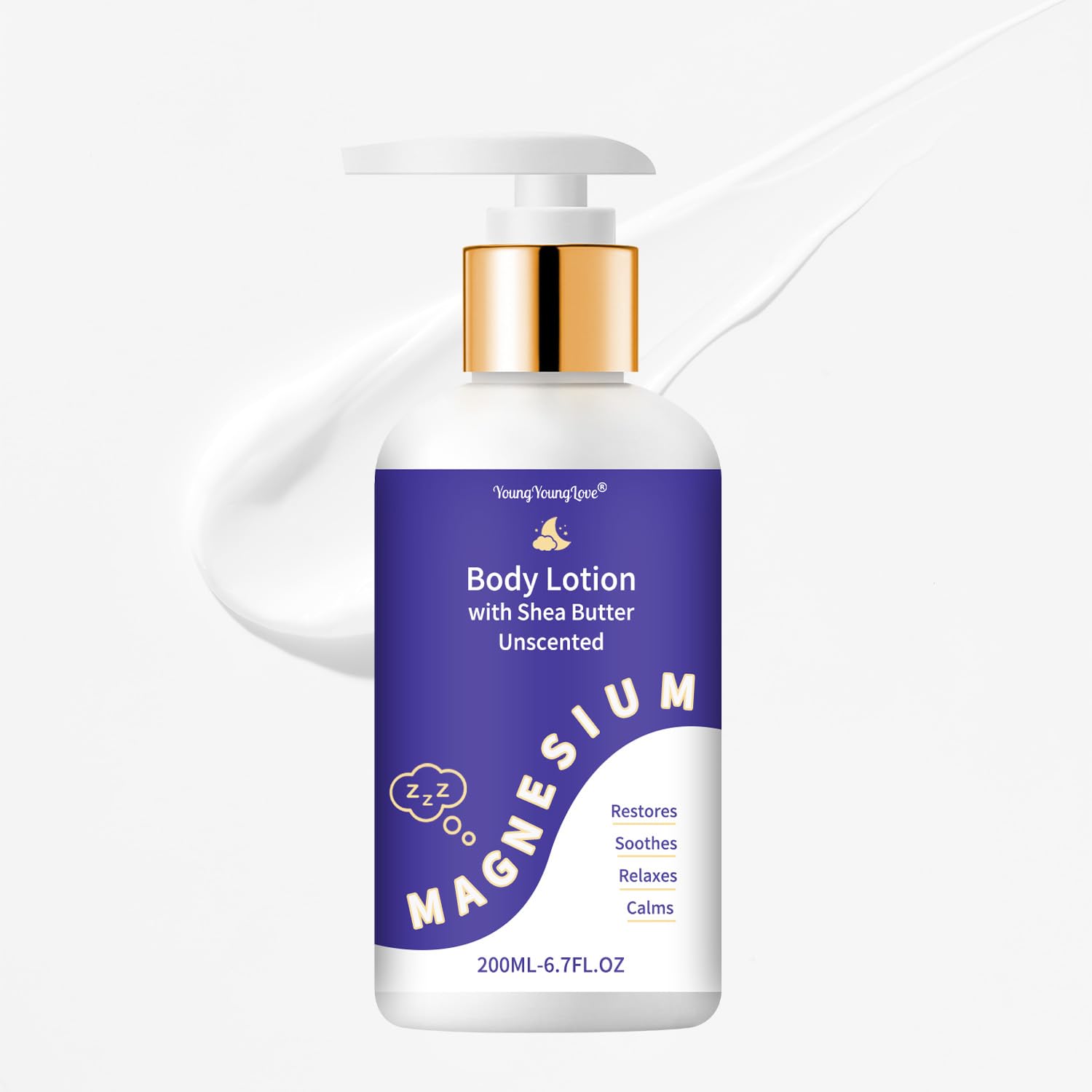Unscented Magnesium Body Lotion for Sleep Support, Relaxation & Calm Care