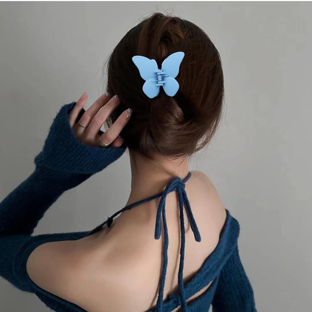 Atoden Butterfly Clips For Thick, Long Or Thin Hair - 4Pcs Nonslip Large Matte Claw Clips And Jaw Clips For Women'S Hair Accesso