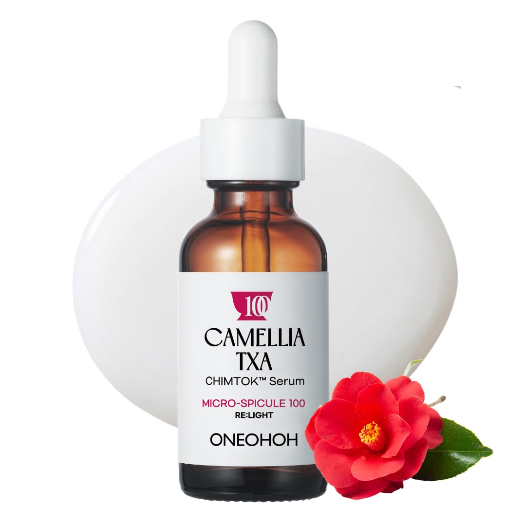 ONEOHOH Camellia TXA CHIMTOK Serum, Tranexamic Acid Serum for Dark Spots, Hyperpigmentation & Melasma, TXA + Vitamin C, Korean B