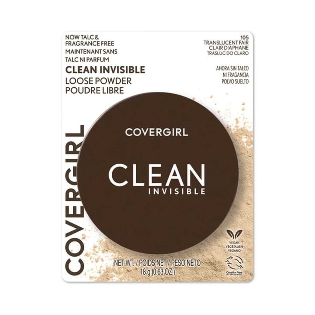 Covergirl Professional Loose Finishing Powder, Translucent Fair, 0.7 Fl Oz, Sets Makeup, Controls Shine, Won'T Clock Pores, Smal