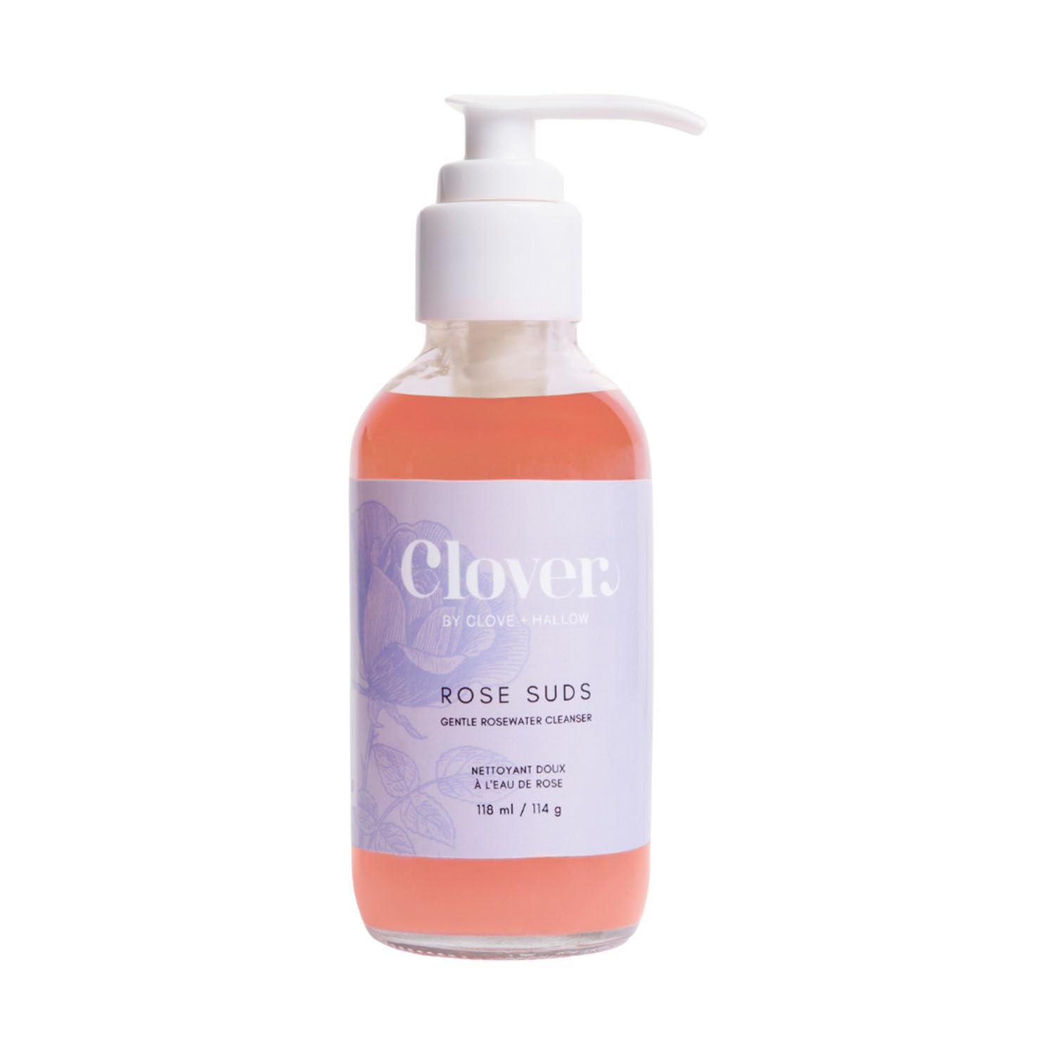 Clover Rose Suds Rosewater Face Wash for Sensitive Acne Prone Skin
