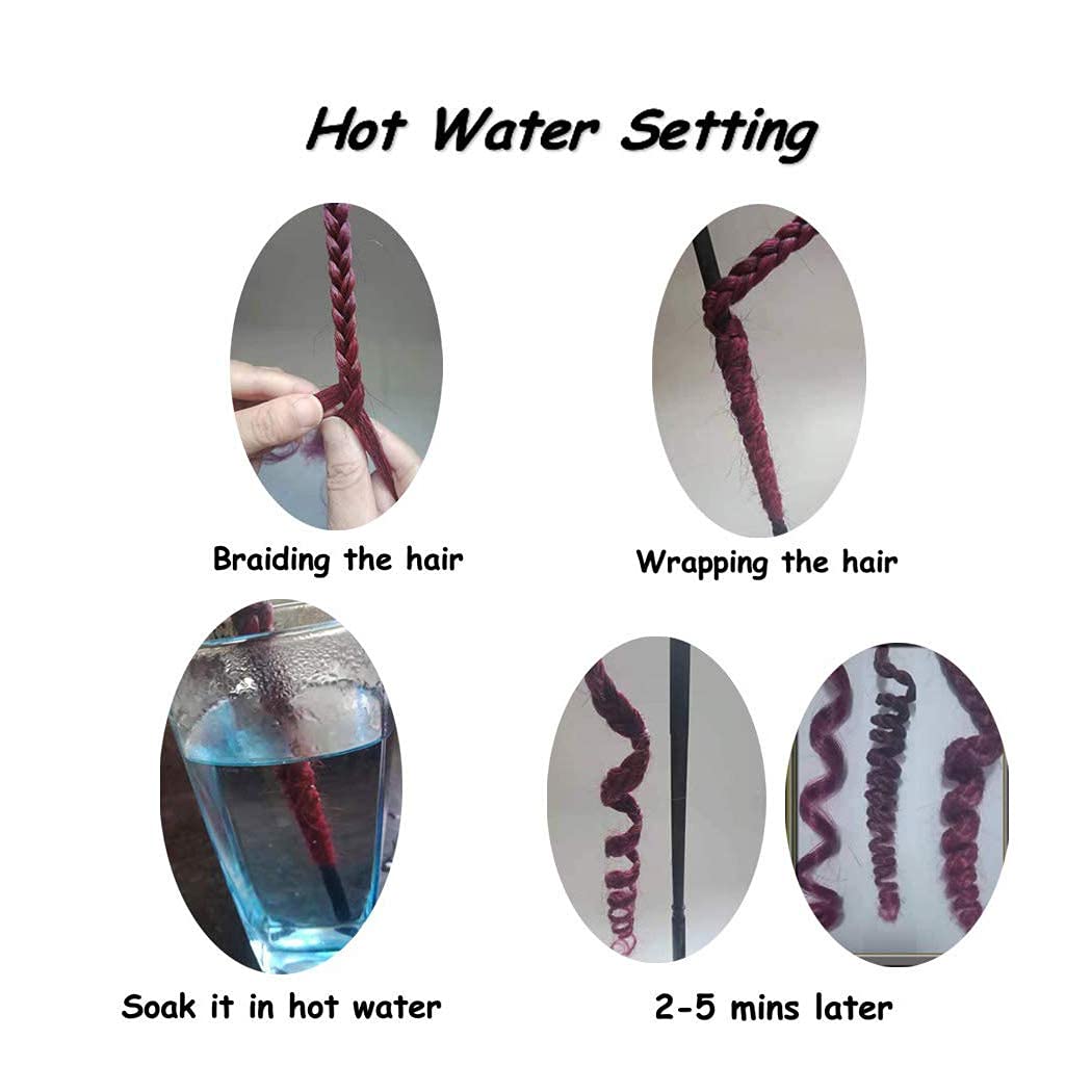 Liang Dian Braiding Hair Pre Stretched Ombre 42 Inch 8 Packs Synthetic Crochet Braids Hot Water Setting Professional Soft Yaki T