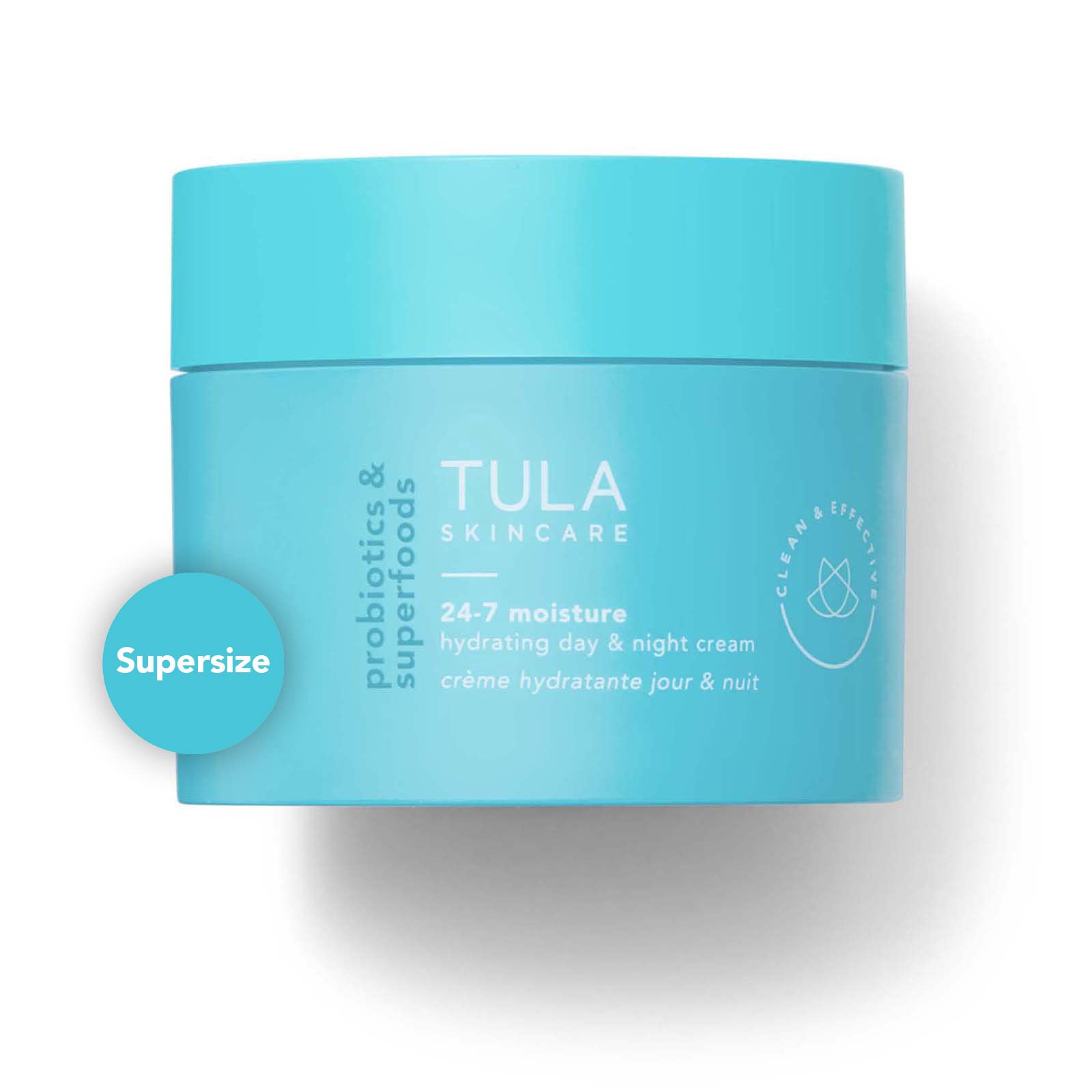 Tula Skin Care 24-7 Hydrating Day & Night Cream - Supersize, Anti-Aging Moisturizer For Face, Contains Watermelon & Blueberry Ex