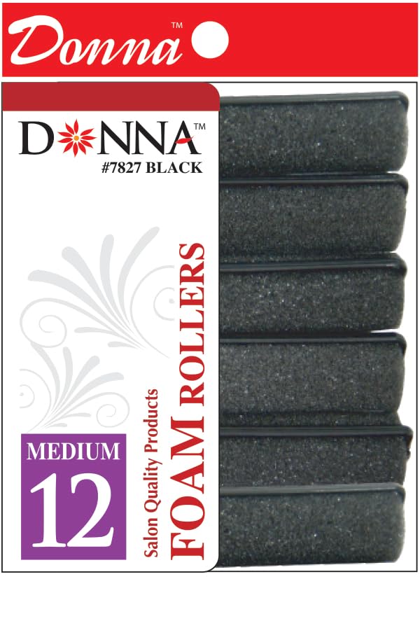 DONNA Foam Rollers for Hairdressing and Heatless Styling (7/8''(D) MEDIUM)