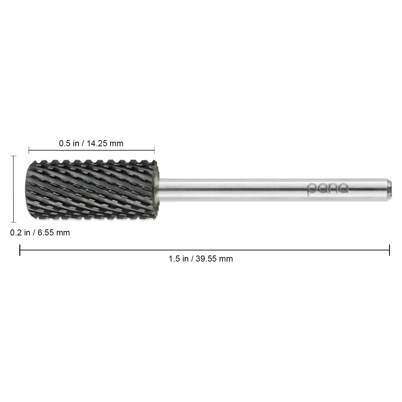 Usa Pana Professional 3/32'' Shank Size - Crystal Top Small Or Large Barrel Carbide Bit - Nail Drill Bit For Dremel Machine - (L