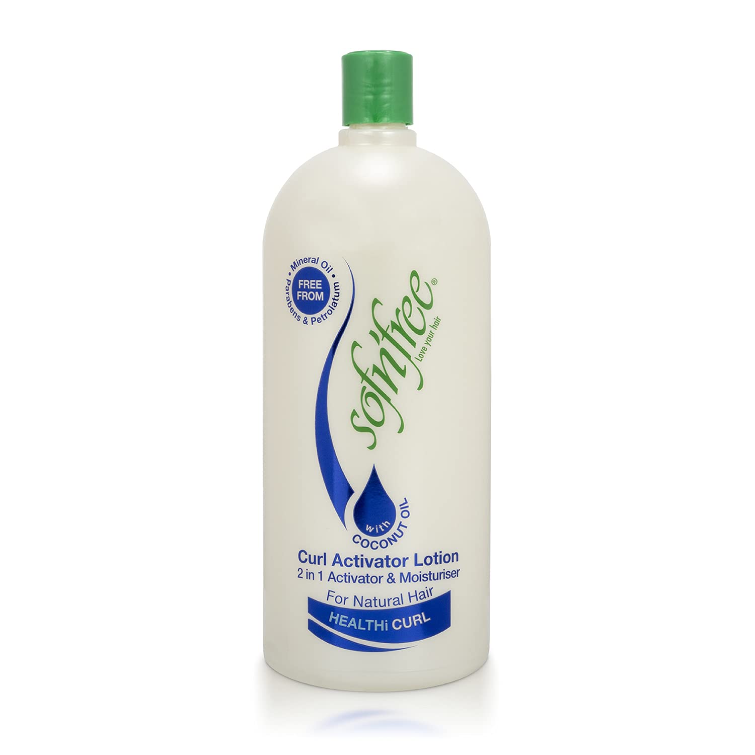SofnFree Moisturizer & Curl Activator for Natural Hair, Soft Curls, and Waves 33.81 fl oz / 1000ml