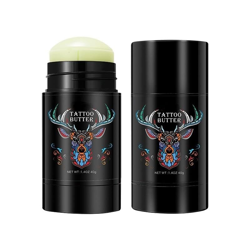 Tattoo Aftercare Stick  Healing & Moisturizing Balm for Fresh Ink, Color Enhancing, Gentle Skin Care, Soothing, Twist Up 1.41oz