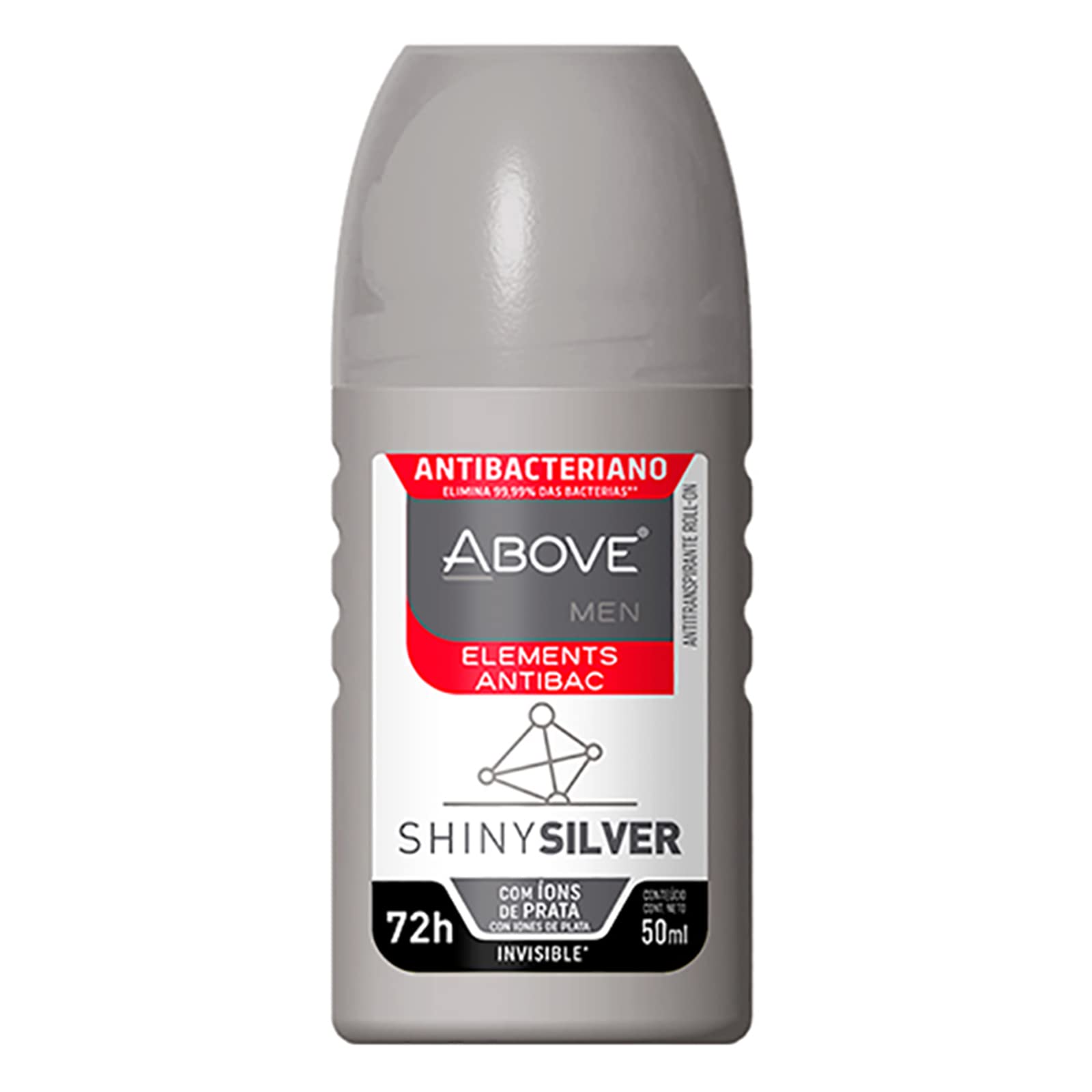 72 Hours Elements Antibac Antiperspirant Deodorant - Shiny Silver By Above For Men - 1.7 Oz Deodorant Roll-On