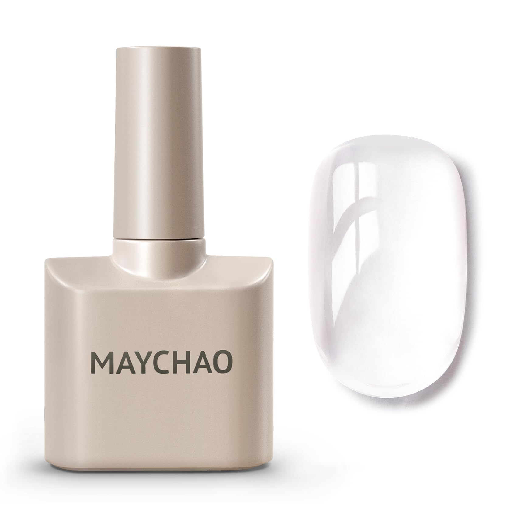 MAYCHAO 15ML Clear Builder Nail Gel 7 in 1 Clear Builder Strengthener Gel Nail Polish for Nail Extension, Hard Gel Builder Base 