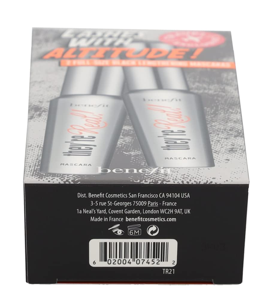 Benefit Cosmetics Theyre Real Beyond Mascara Duo Set Black, 0.3 Ounce