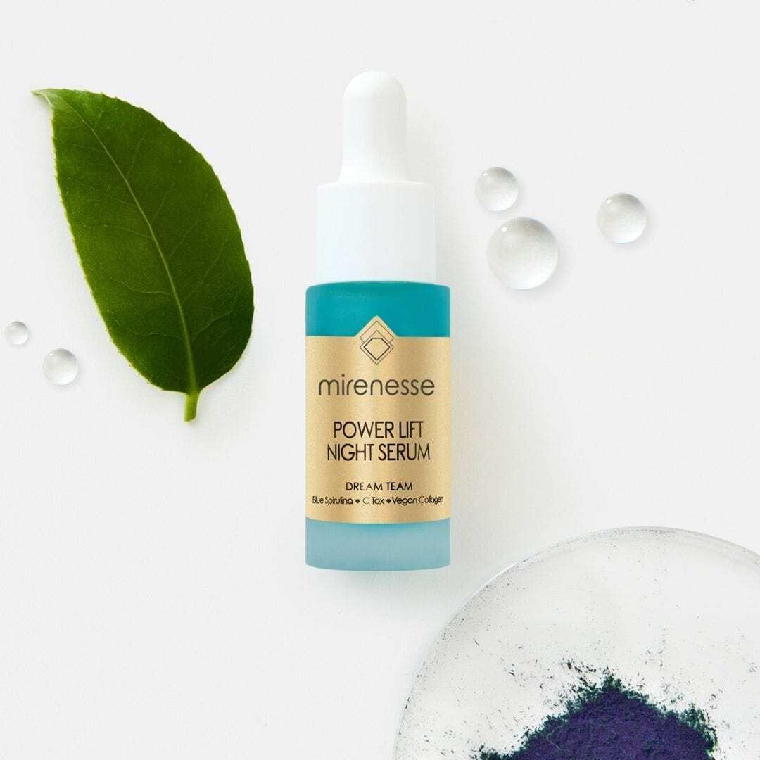 NEW Power Lift Night Serum Mini Snow Mushroom Vitamin C Algae Collagen
