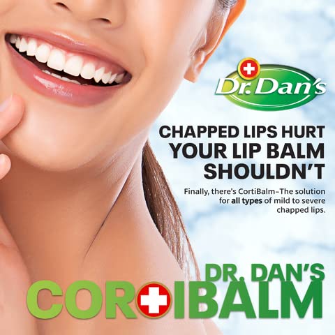 Dr. Dan'S Cortibalm- 3 Pack- For Dry Cracked Lips - Healing Lip Balm For Severely Chapped Lips - Designed For Men, Women And Chi
