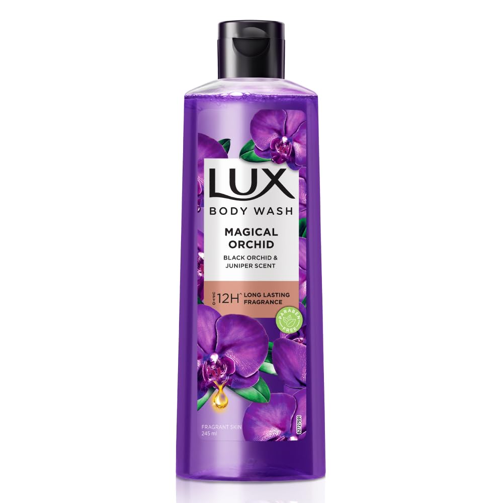 Lux Shower Gel Black Orchid Fragrance & Juniper Oil Bodywash 245 Ml/8.28 Fl .Oz