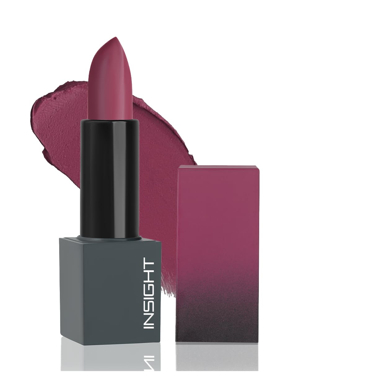 Insight Velvet Matte Lipstick (Enchanting Blush) | Long Lasting, SmudgeProof & NonDrying | Enriched With Cocoa Butter, Argan O