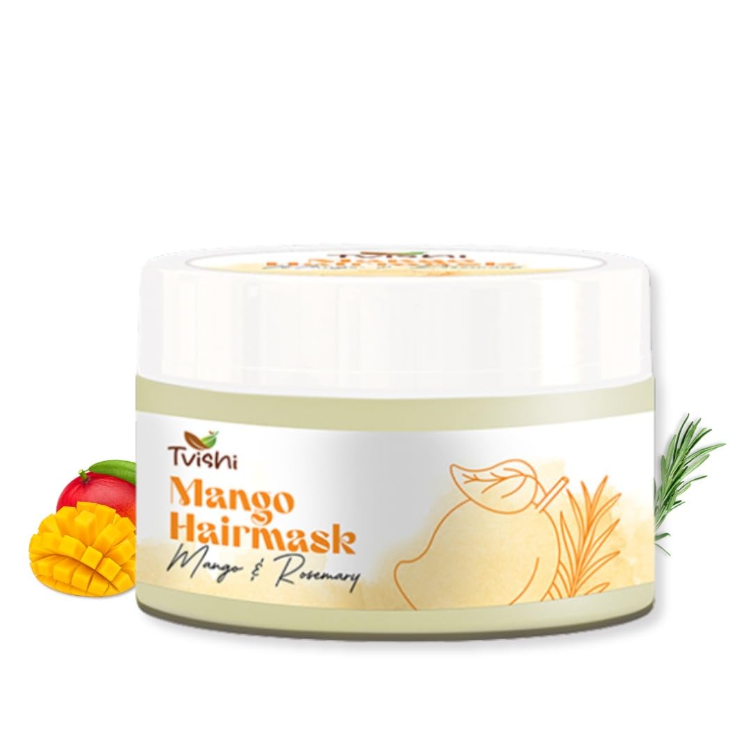 Tvishi Mango Hair Mask  50 Gms | Reduces Hair Fall | Hair Mask For Dry Hair, Damaged Hair & Frizzy Hair | Deep Conditioner Hair