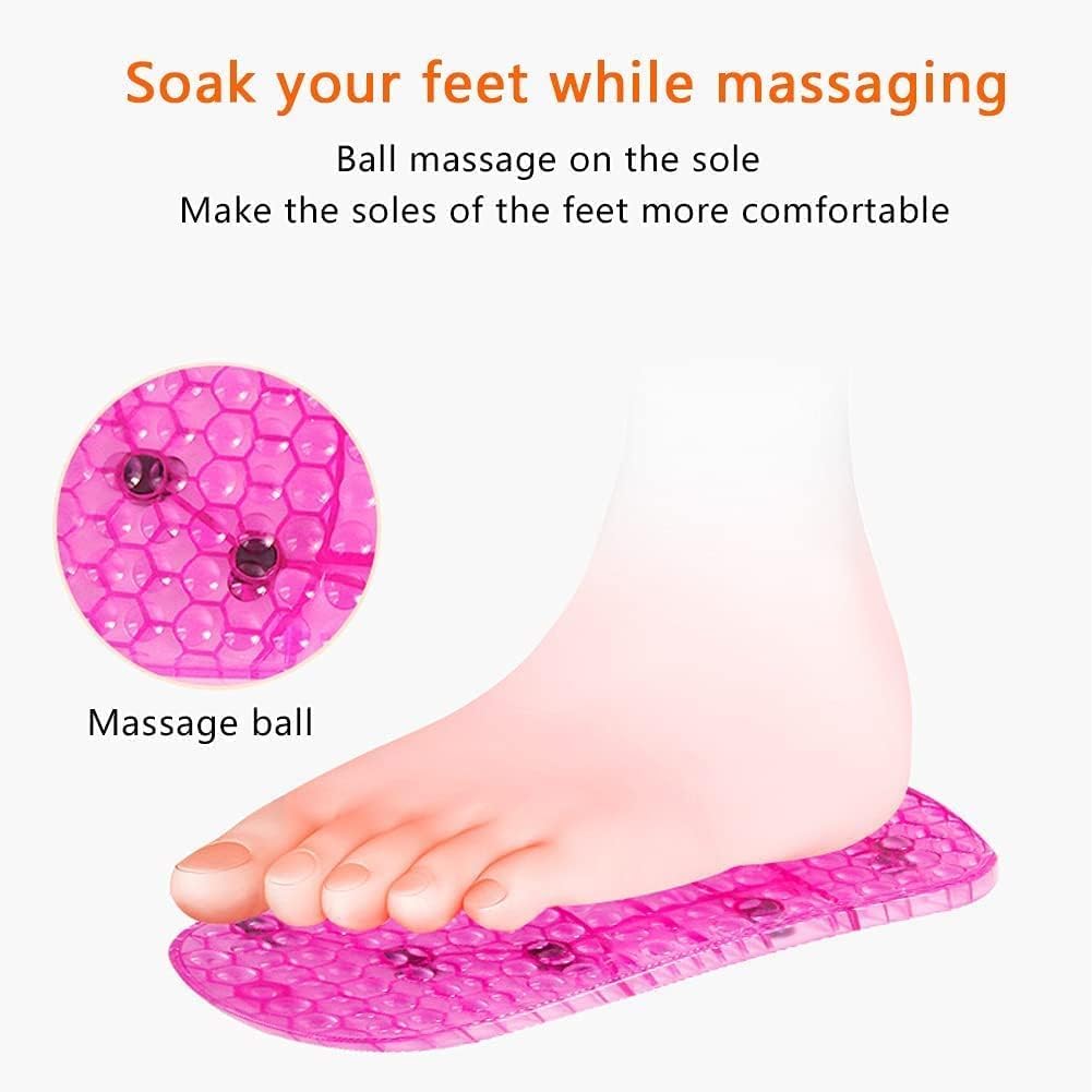 Massage Foot Bath Shoes Portable Massage Foot Bath Shoes Foot Spa Shoes Pedicure Pvc Pink Tall Foot Spa Shoes For Foot Massage F