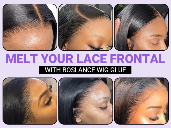 Boslance Lace Glue For Wigs, Wig Glue For Front Lace Wig Waterproof Super Hold Hair Glue For Weave, Invisible Hair Bonding Glue
