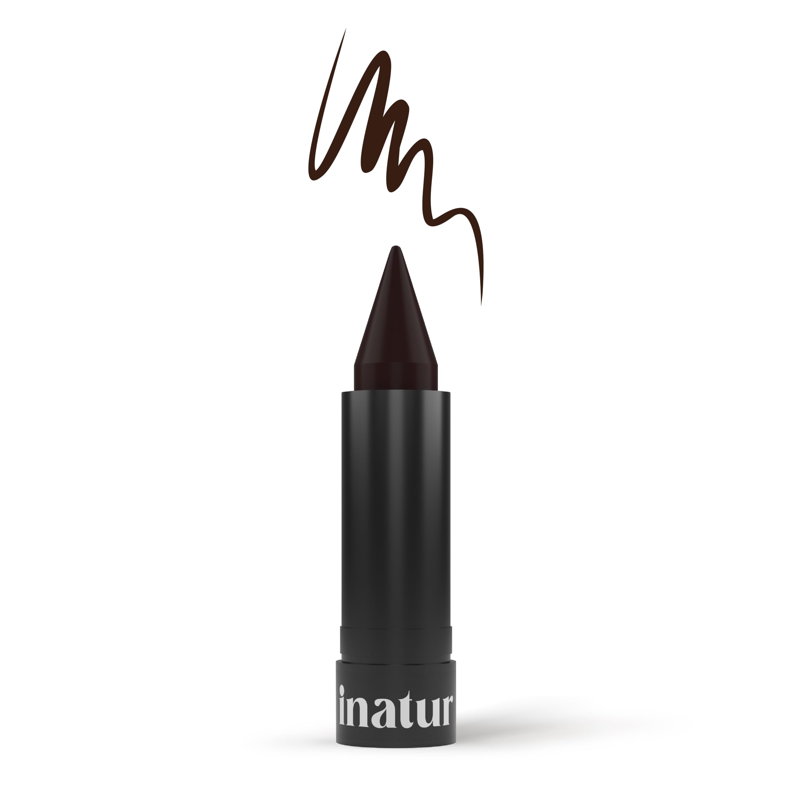 Inatur Organic Brown Kajal | SmudgeProof LongLasting Eye Kohl | Herbal Formula For Sensitive Eyes | Vegan ChemicalFree | 3.5G