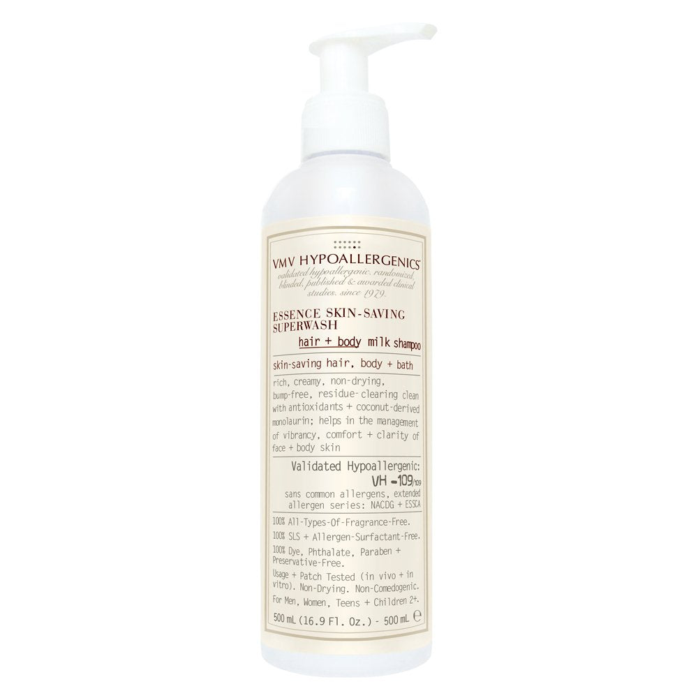 VMV Hypoallergenics Essence Skin-Saving Superwash Hair & Body Shampoo 500ml
