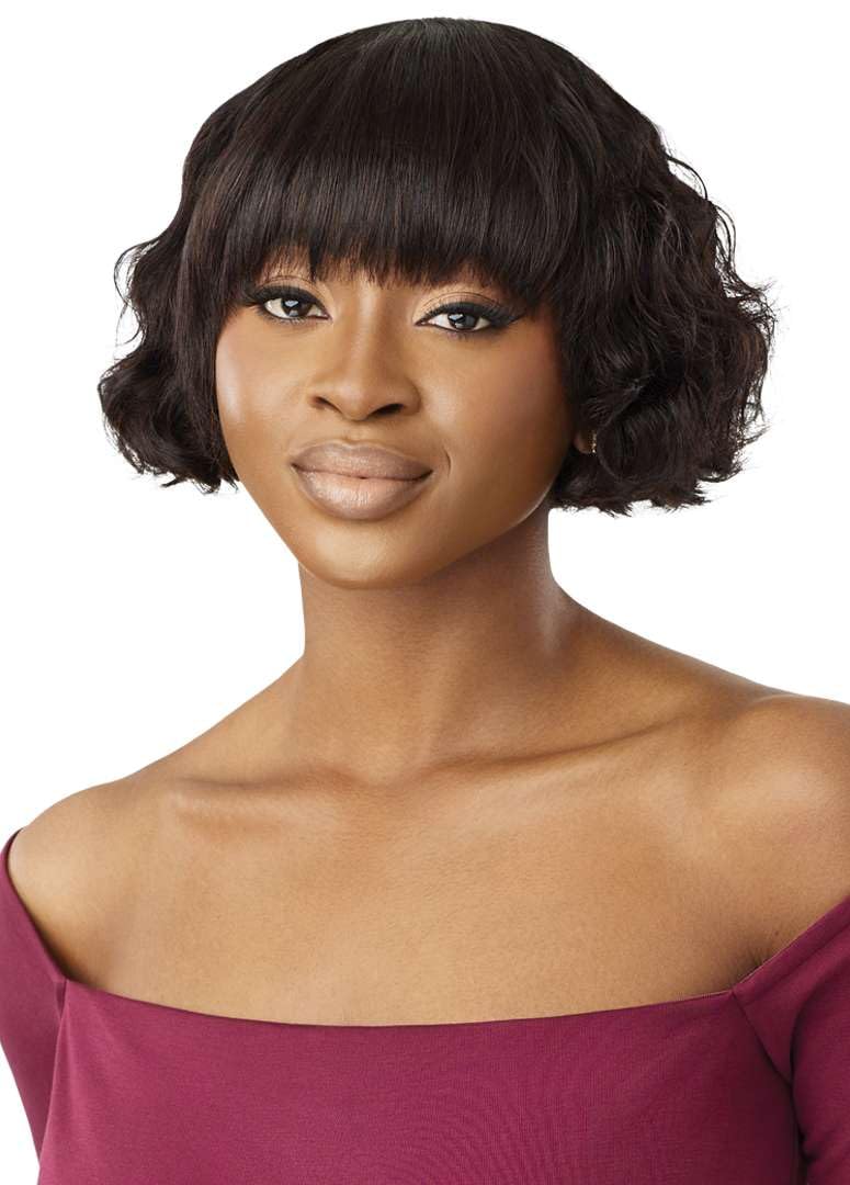 Outre Fab & Fly Full Cap Wig - Human Hair - Lavina (NATURAL BROWN)