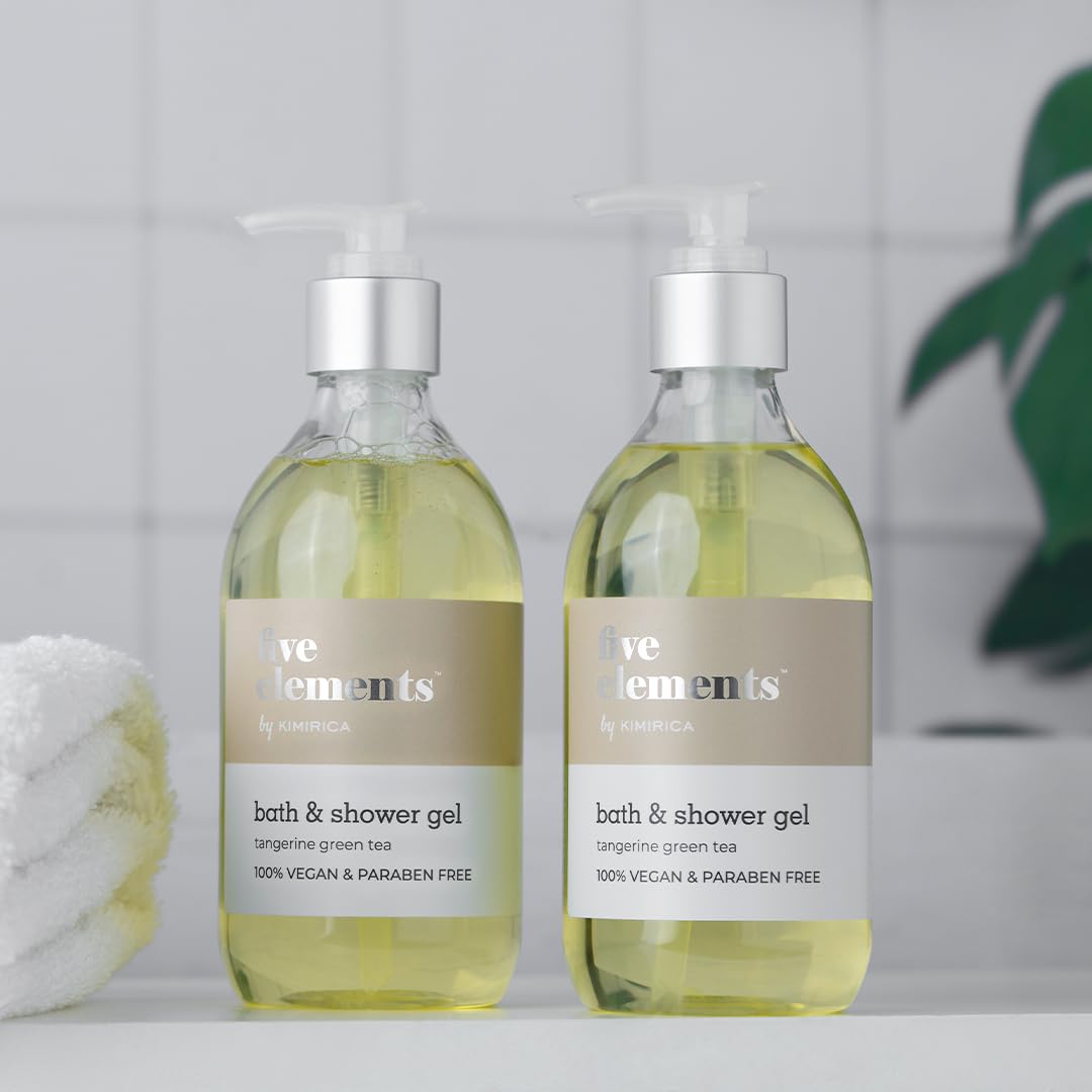 Kimirica Five Elements Refreshing Shower Gel | Long Lasting Freshness | Enriched With Tangerine And Green Tea | Paraben Free | G