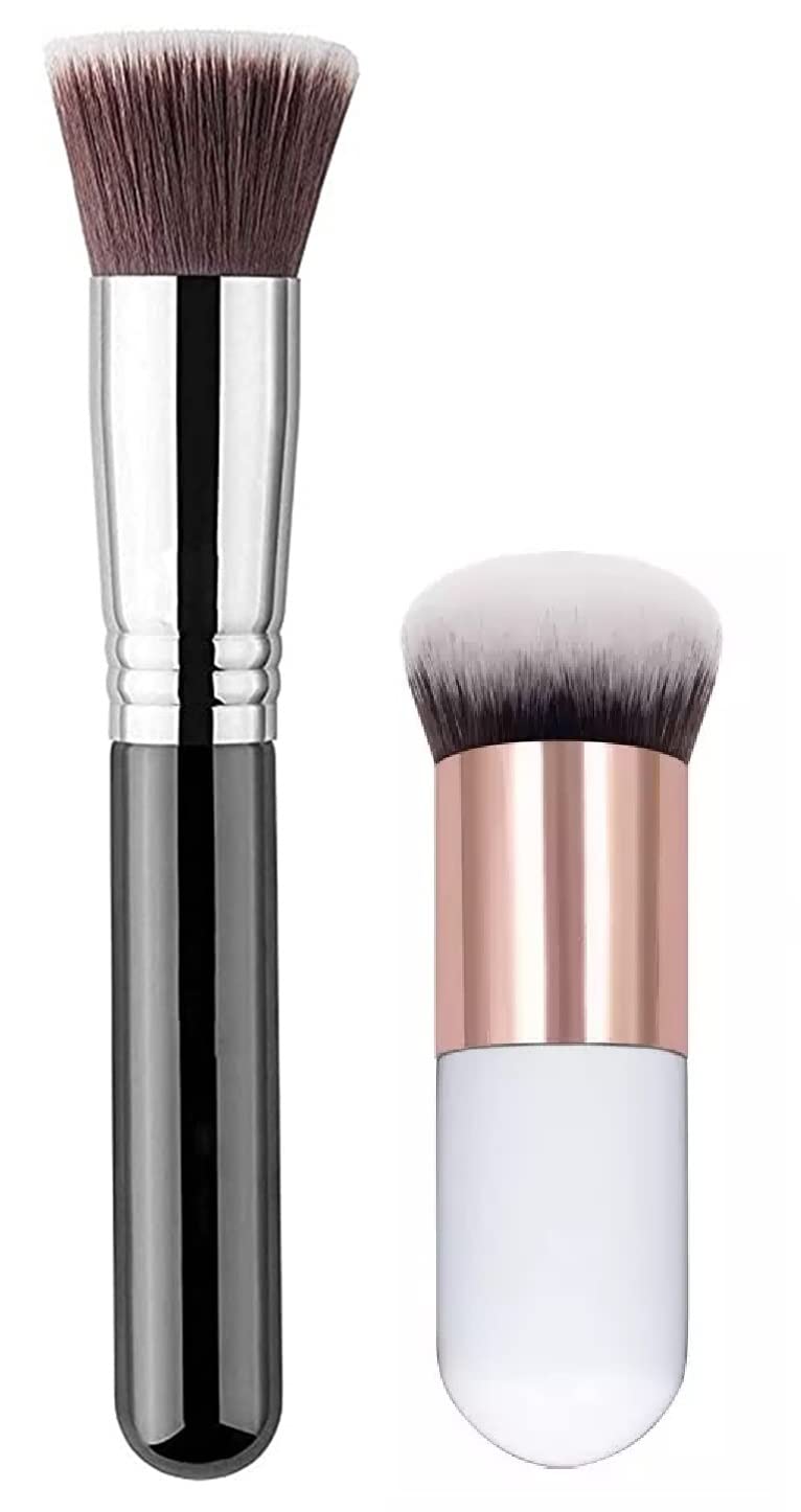 Professional Foundation Brush Blending Face Powder & White Foundation Brush