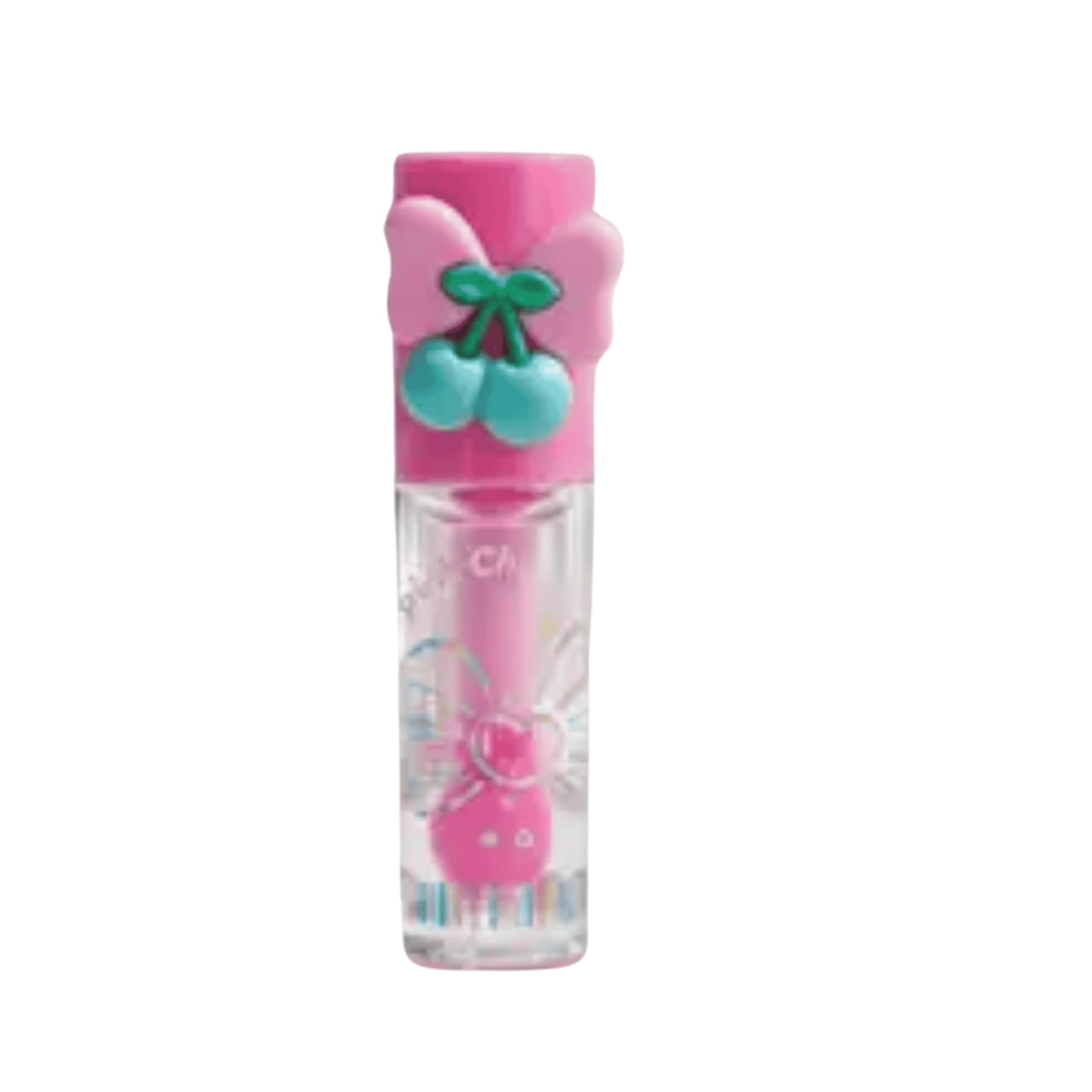 Pinkcheeks Cherry Design HighShine Lip Gloss  Smooth, NonSticky Pink Gloss For Regular Use | Lightweight Hydrating Formula | 