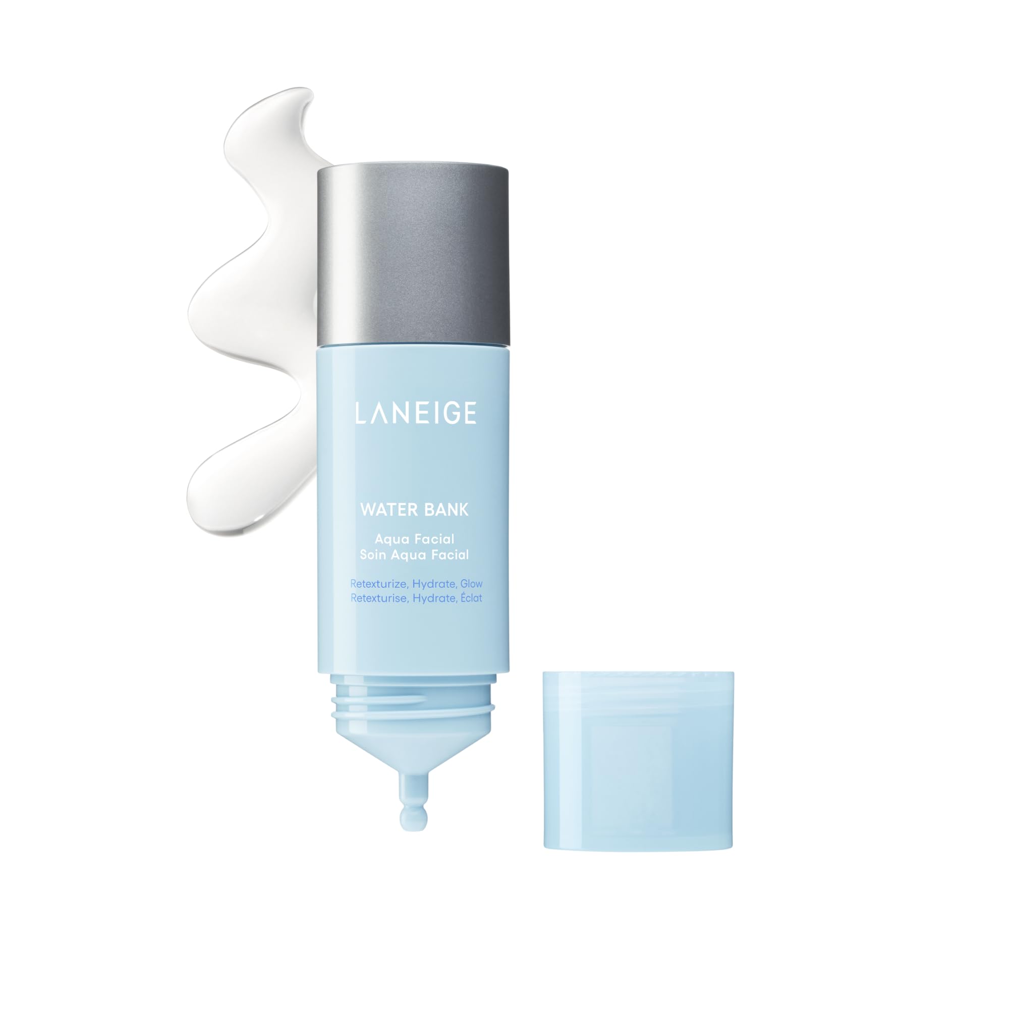 LANEIGE Water Bank Aqua Facial Serum | K-Beauty Exfoliating & Hydrating Serum | AHA BHA PHA Gentle Exfoliation| Hyaluronic Acid 