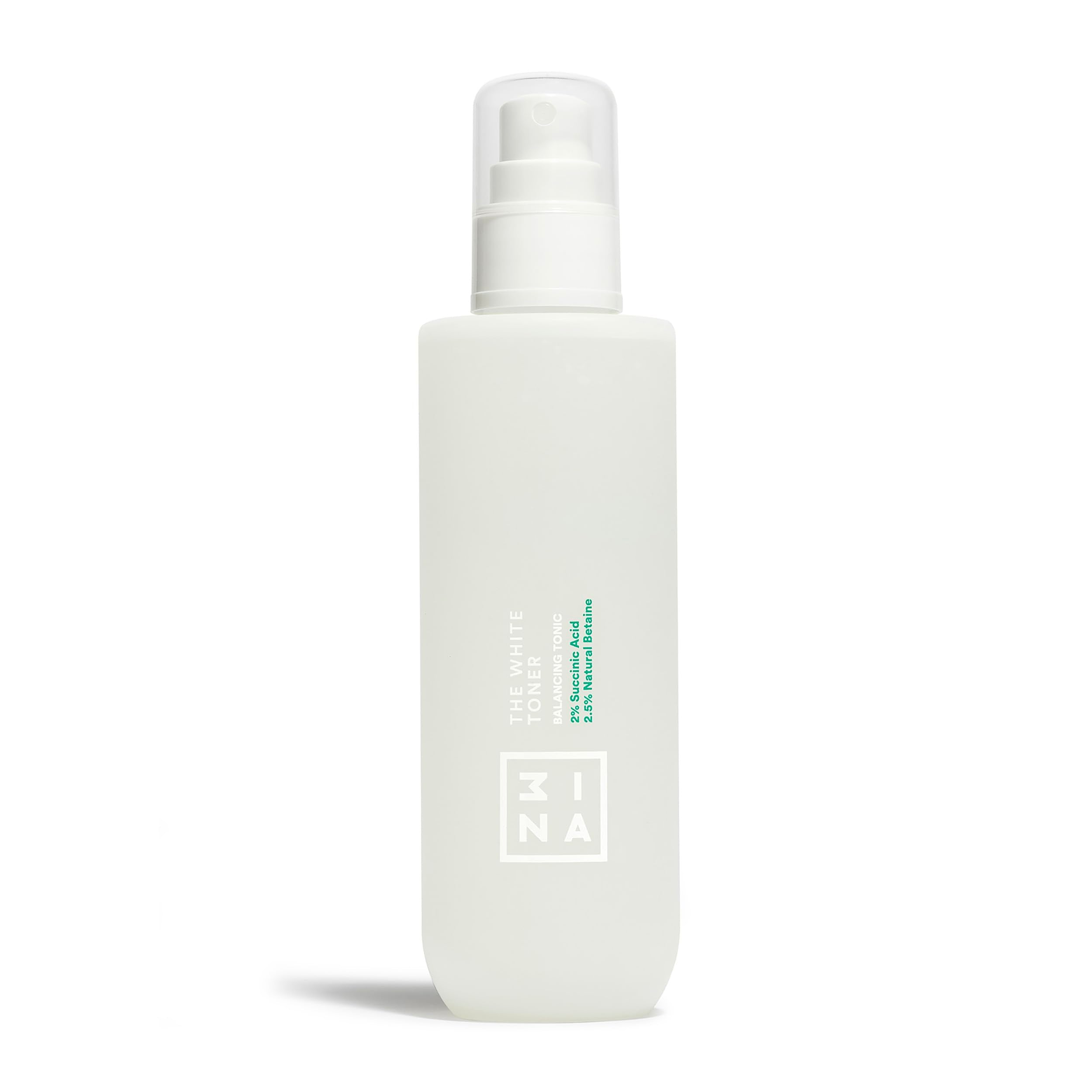 3ina Makeup - The White Toner - Face Toner with 2% Succinic Acid + 2.5% Natural Betaine - Facial Toner Reduces Oily Sebum & Acne