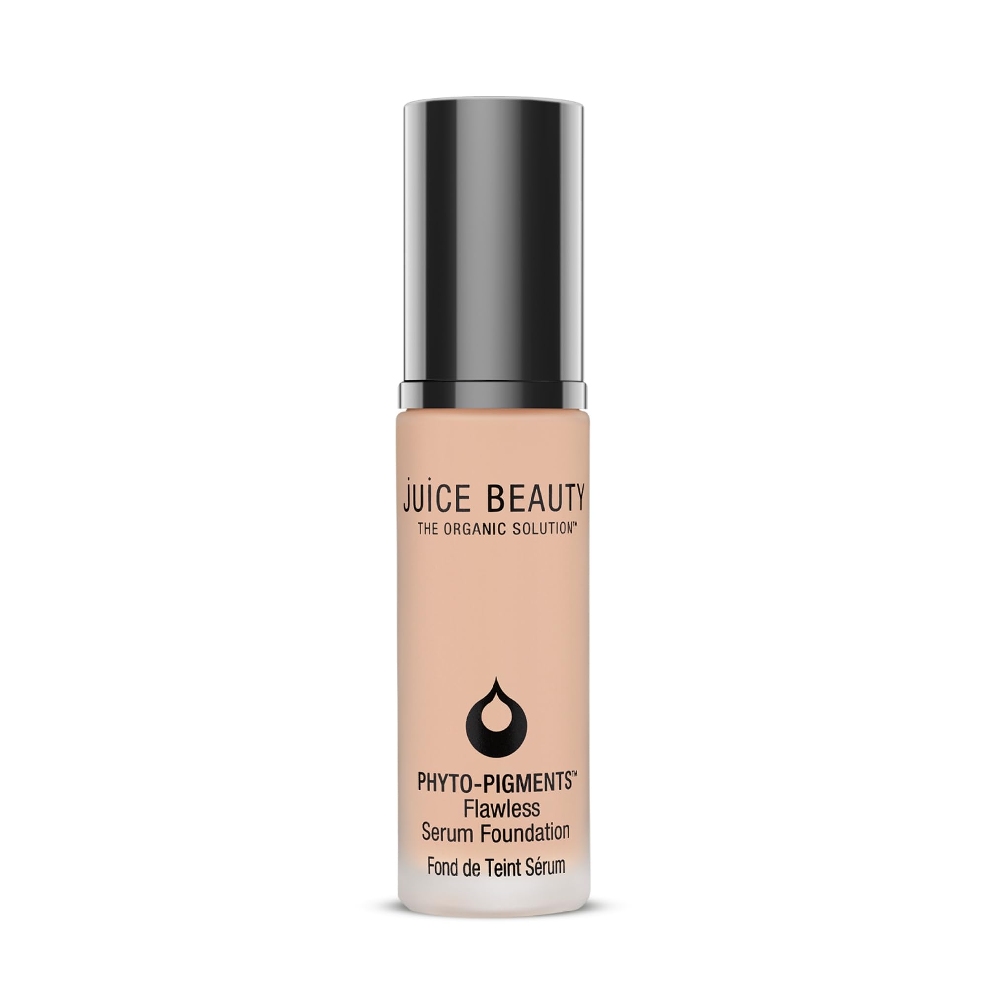 Juice Beauty Phyto-Pigments Flawless Serum Foundation - 10 Naked Beige - 30 mL - Medium-to-Full, Long-Lasting Coverage - Reduces